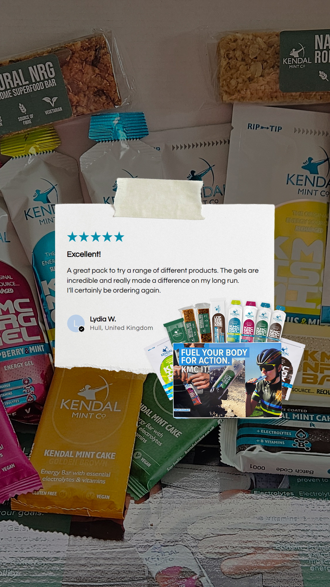 Kendal Mint Co Facebook ad: Find Your Fuel With KMC
