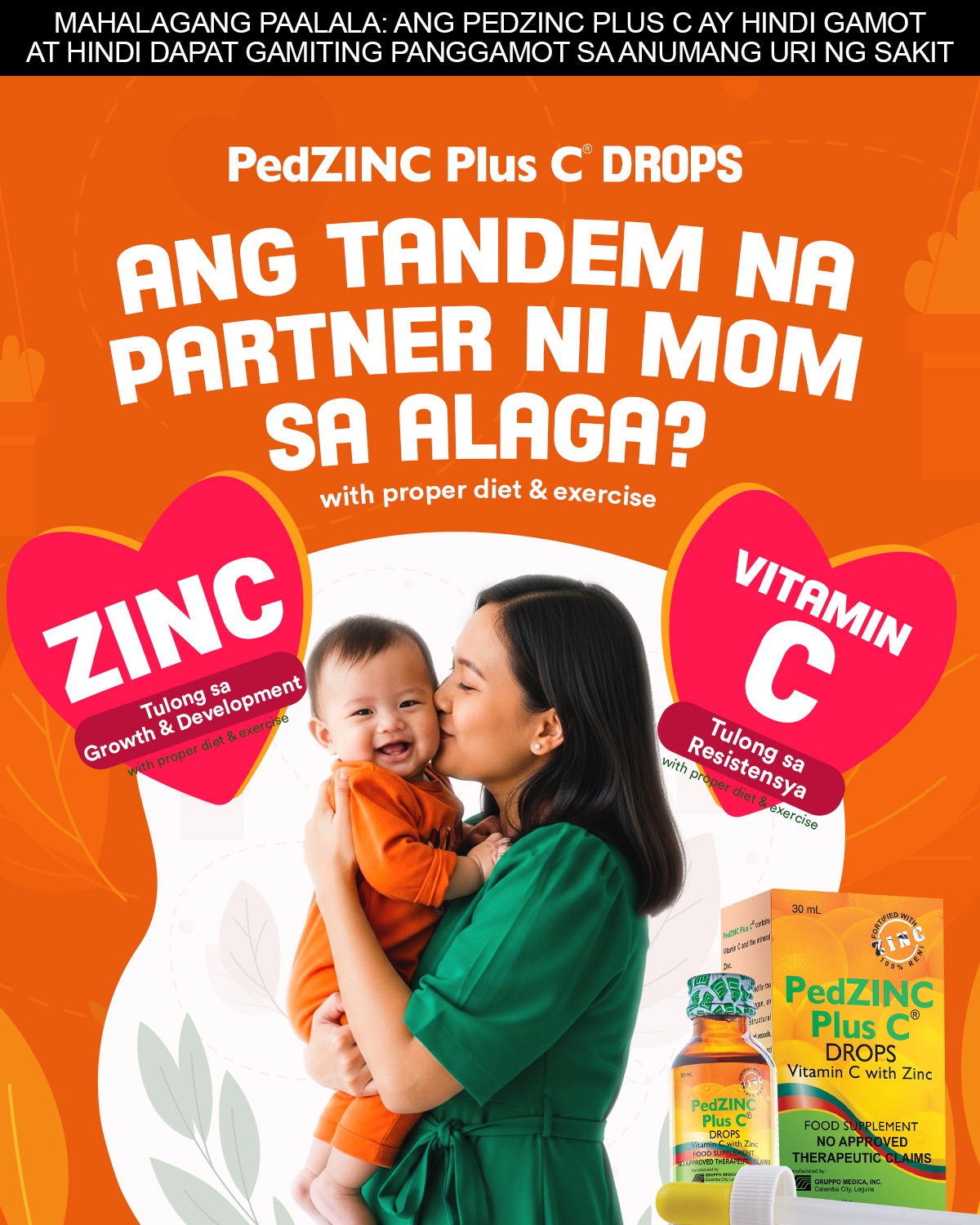 PedZinc Plus C Facebook ad