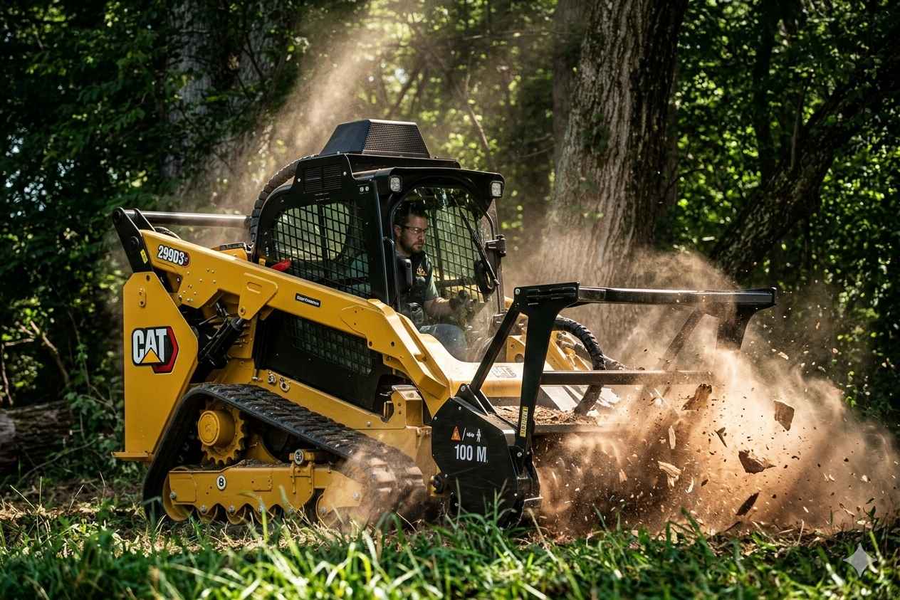 Samuel Larin Facebook ad: Mulcher for underbrush and tree clearing