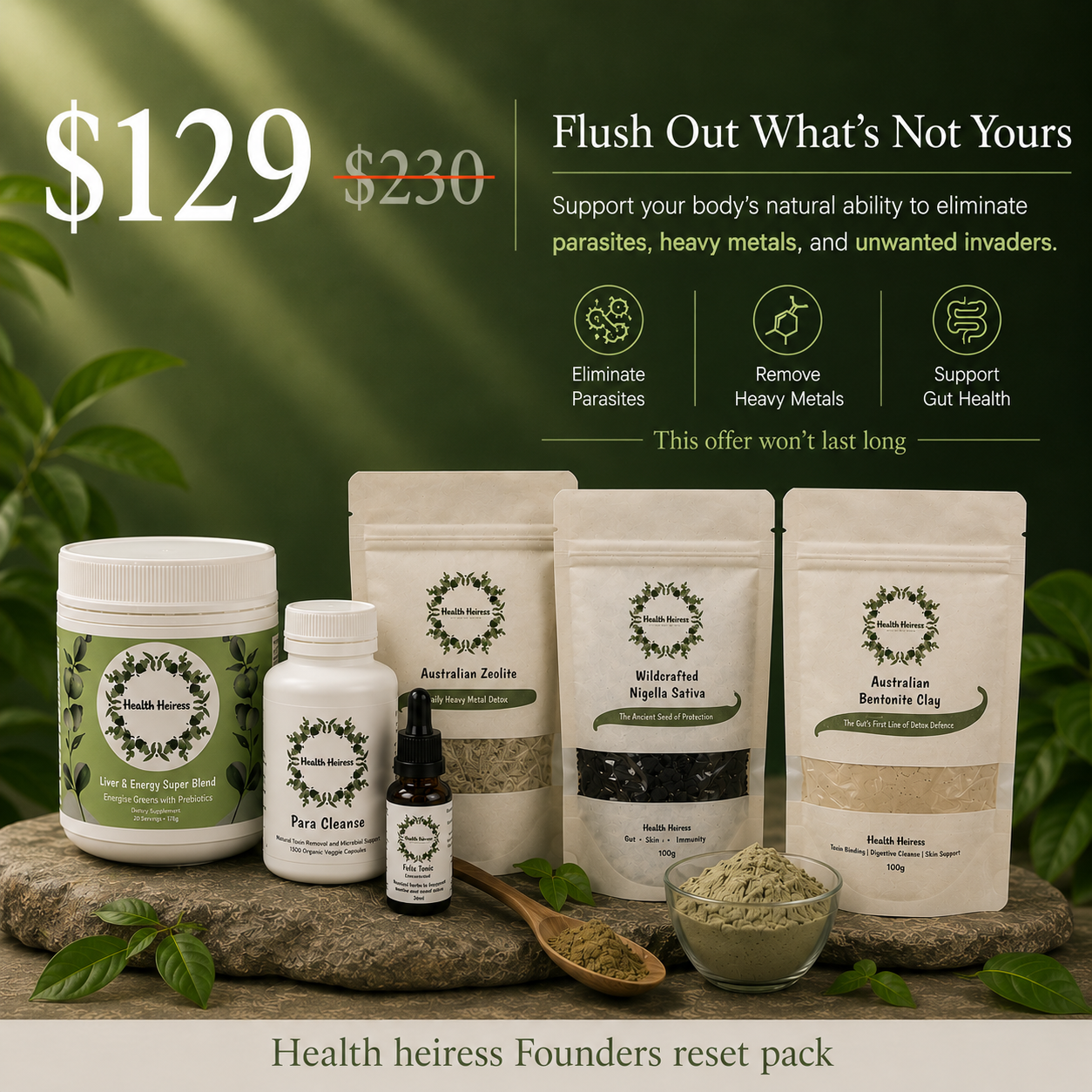 Health Heiress Facebook ad
