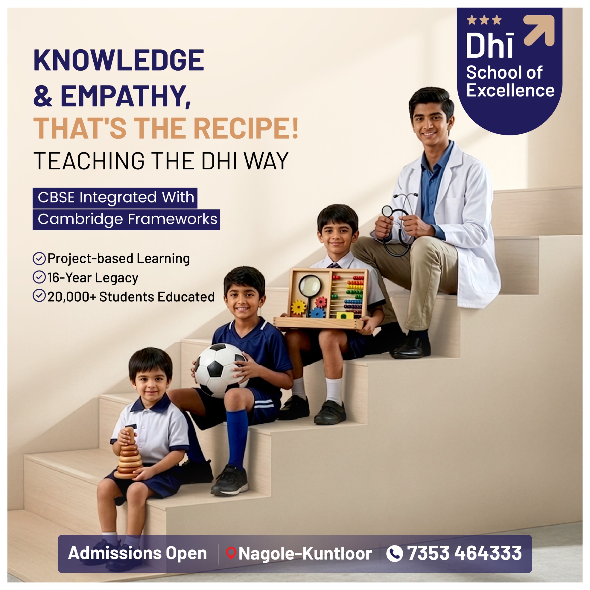 Dhi School of Excellence Facebook ad: A 16-Year Legacy of Educational Excellence