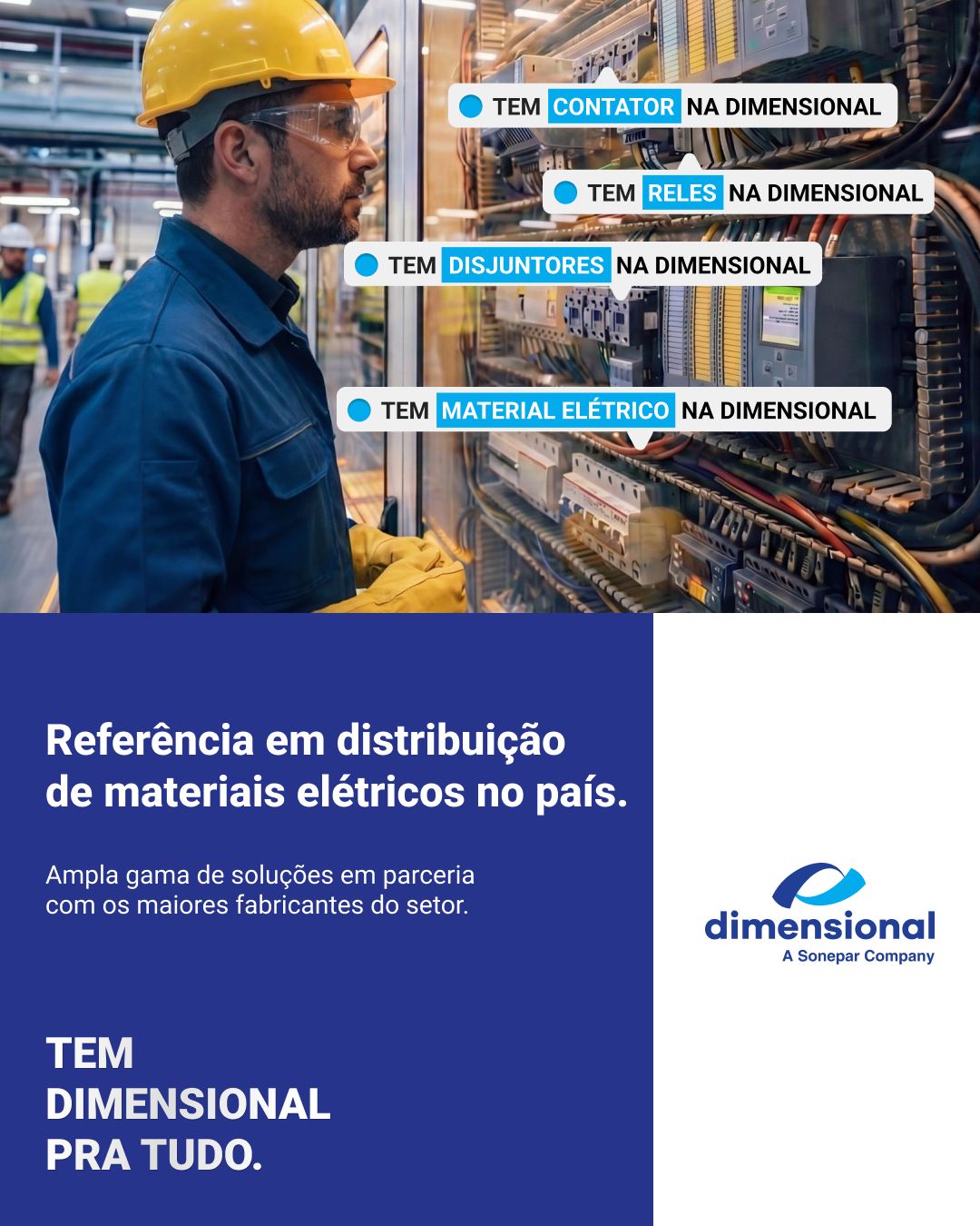 Dimensional Facebook ad: Mais de 350 mil itens e suporte técnico especializado…