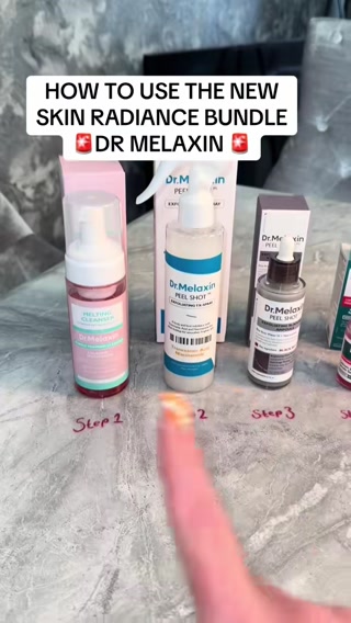 Dr.Melaxin UK Facebook ad: Best Seller No.1 Radiance Routine Set