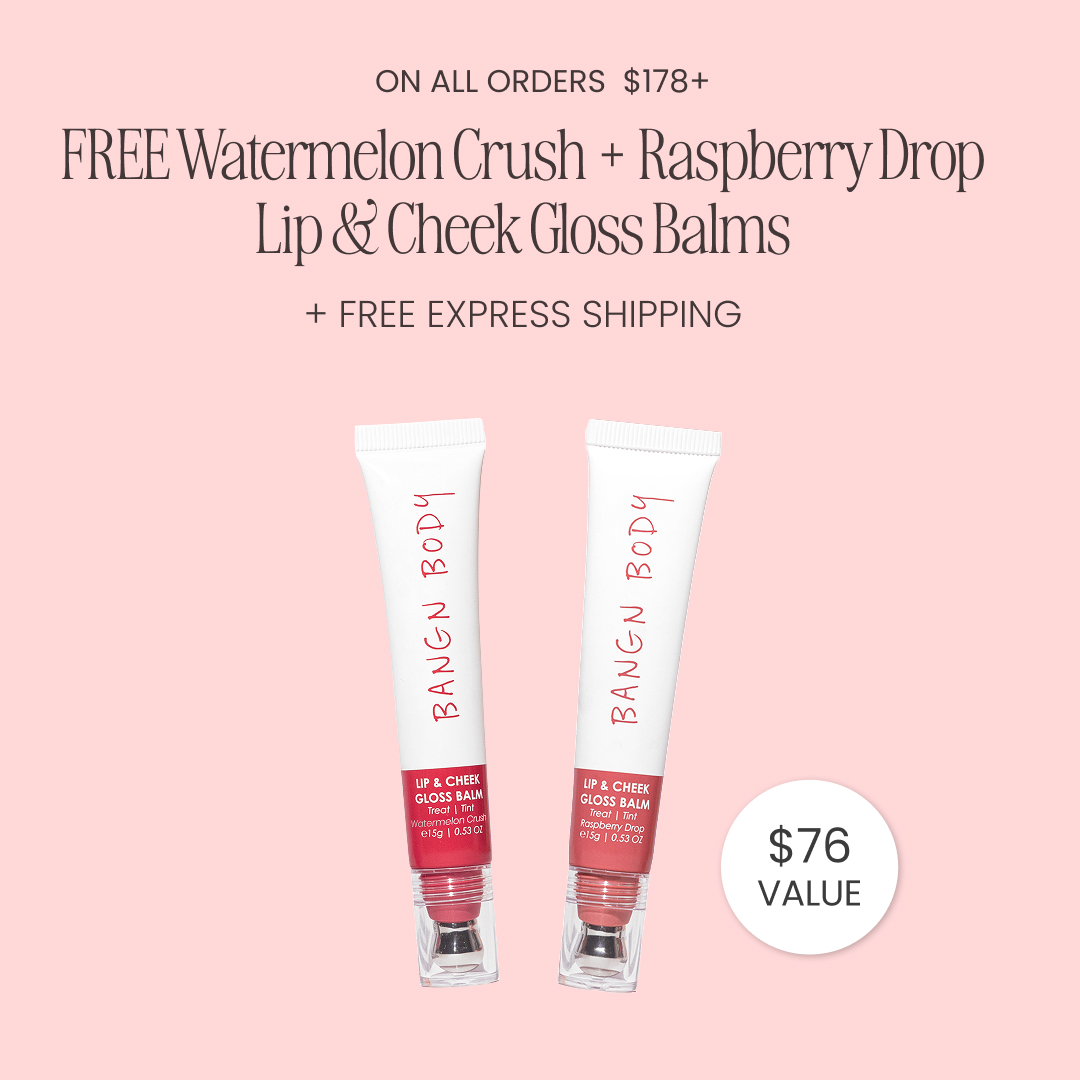 Bangn Body Facebook ad: Your Free Gloss Balms Are Waiting