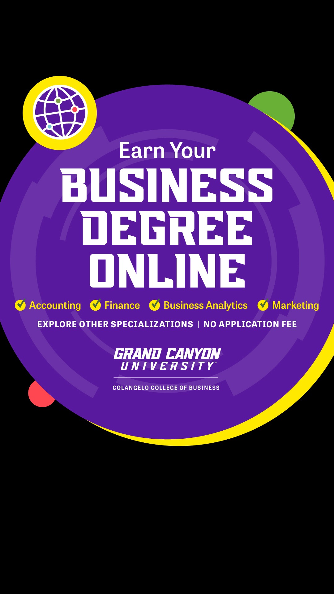 Grand Canyon University Facebook ad