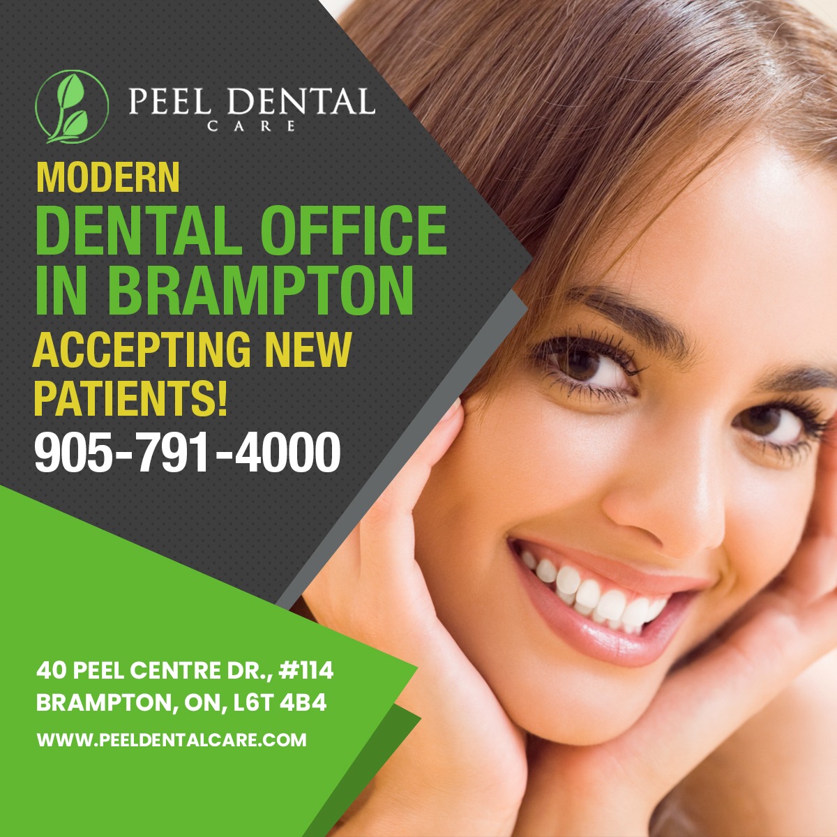 Peel Dental Care Facebook ad: Brampton Dental Office