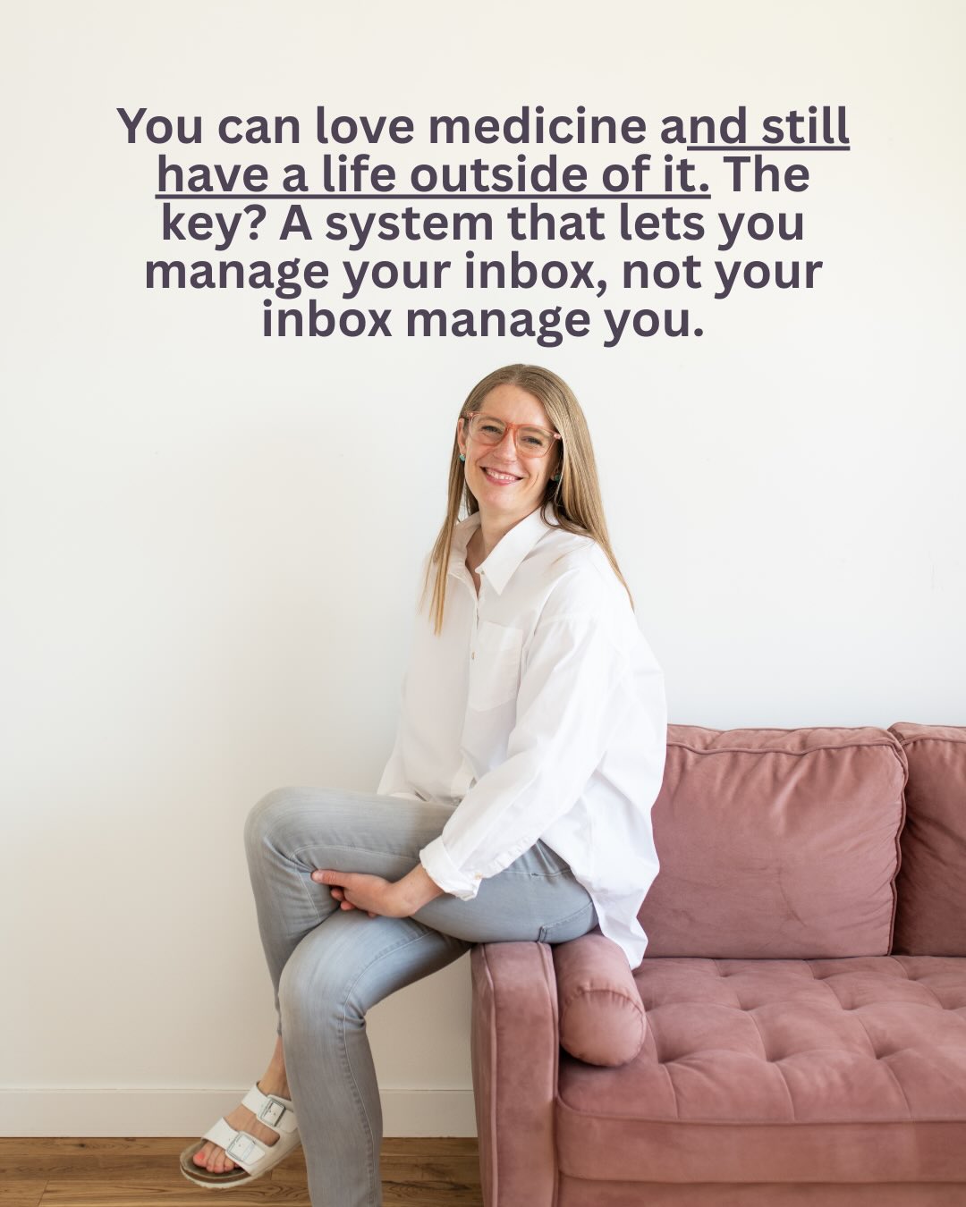 Annie Gallie MD Life Coaching Facebook ad: If you’re ready to feel calm when you…