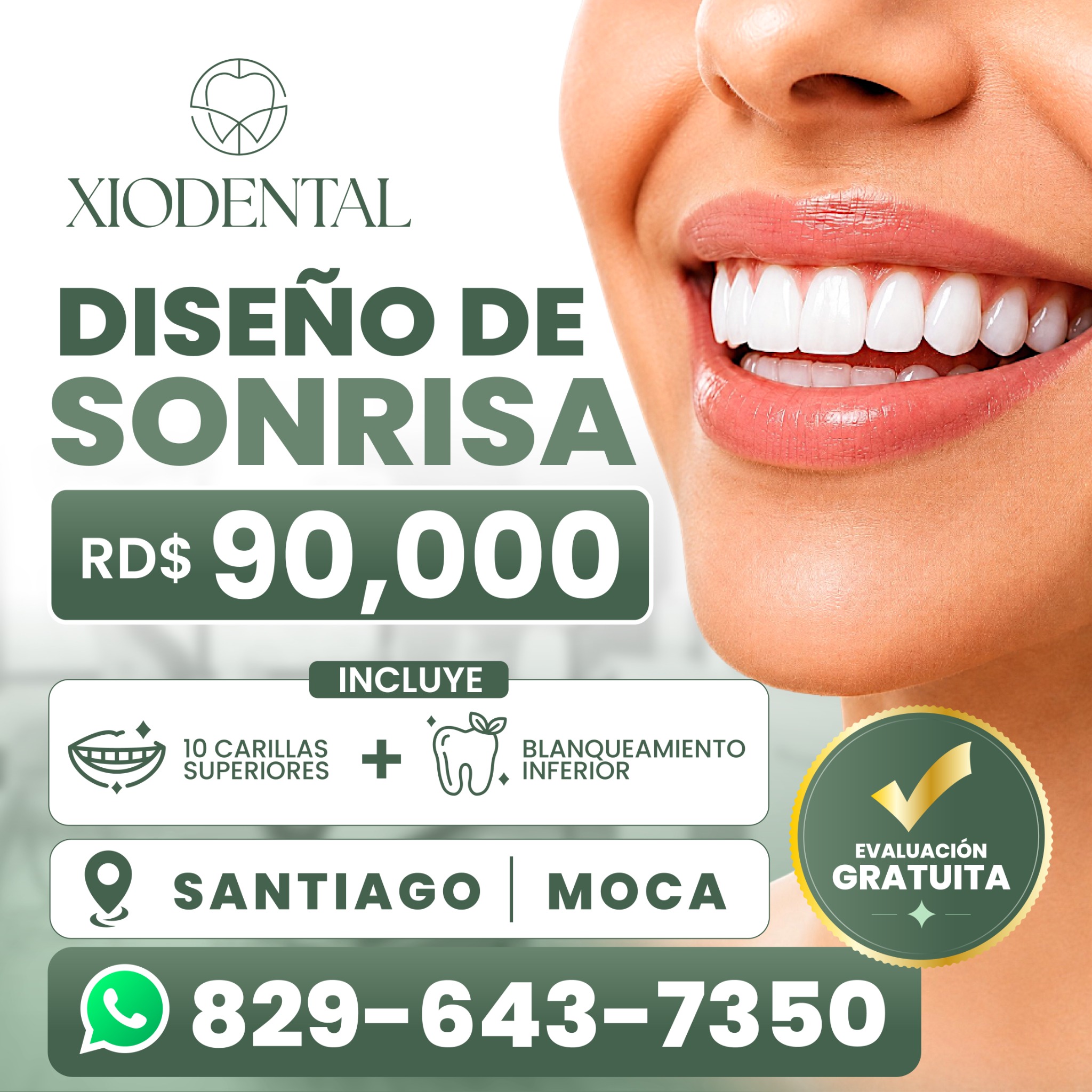 Xiodental Clinic - Odontología Facebook ad: Diseño de Sonrisa RD$90,000