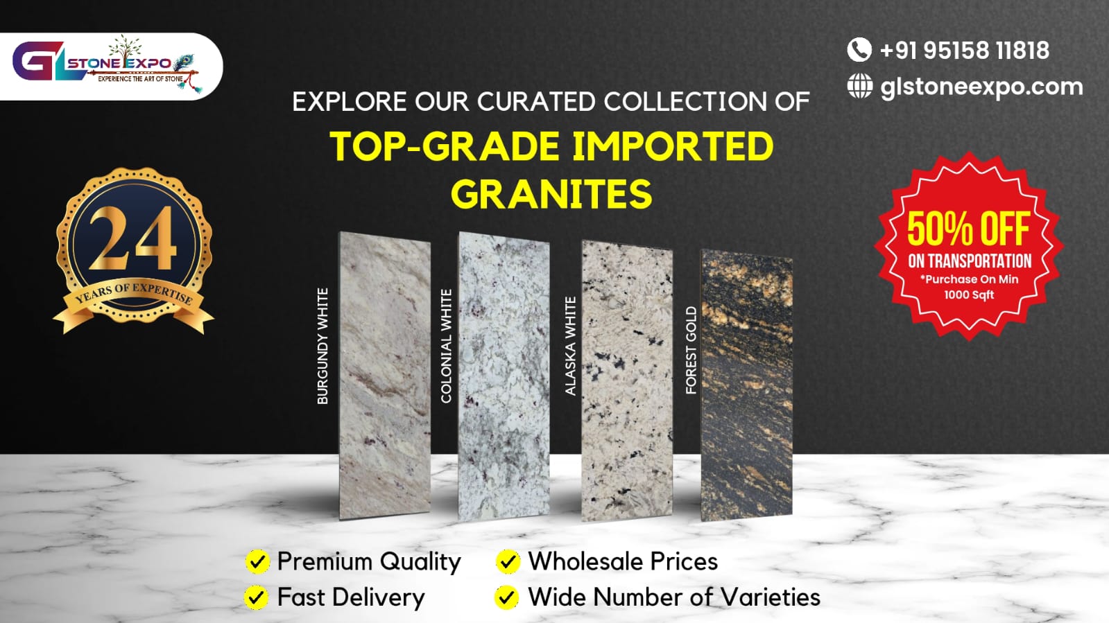 GL Stone Expo Facebook ad