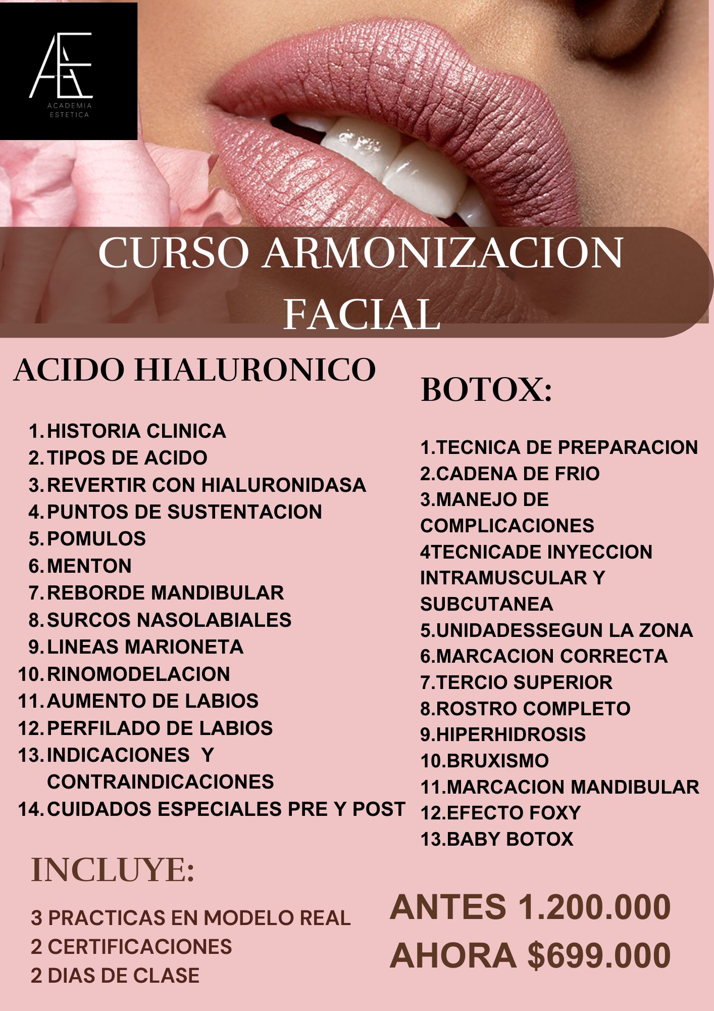 Academia Estetica Facebook ad: INSCRIBETE!