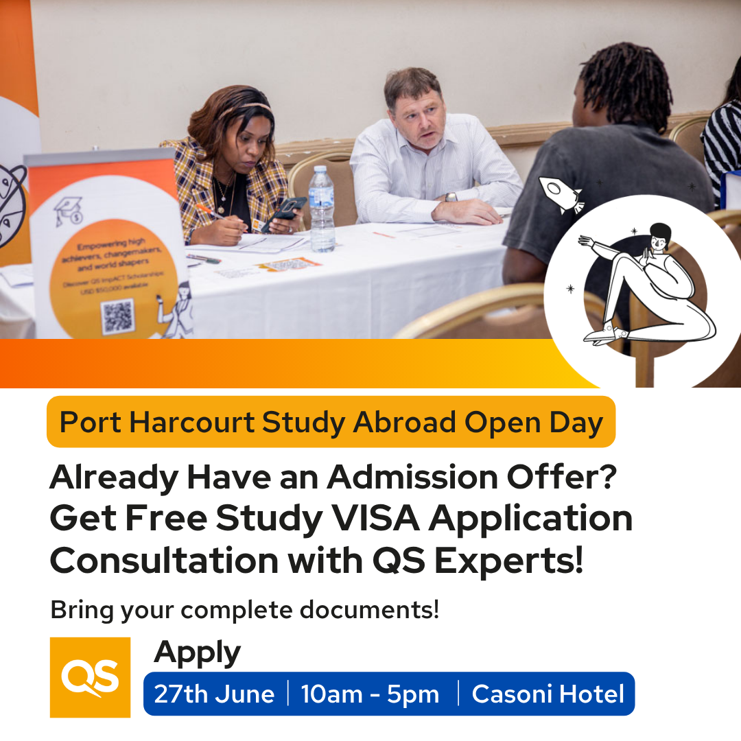 QS Africa Facebook ad: Spaces are Limited. Let’s Plan Your Global Future