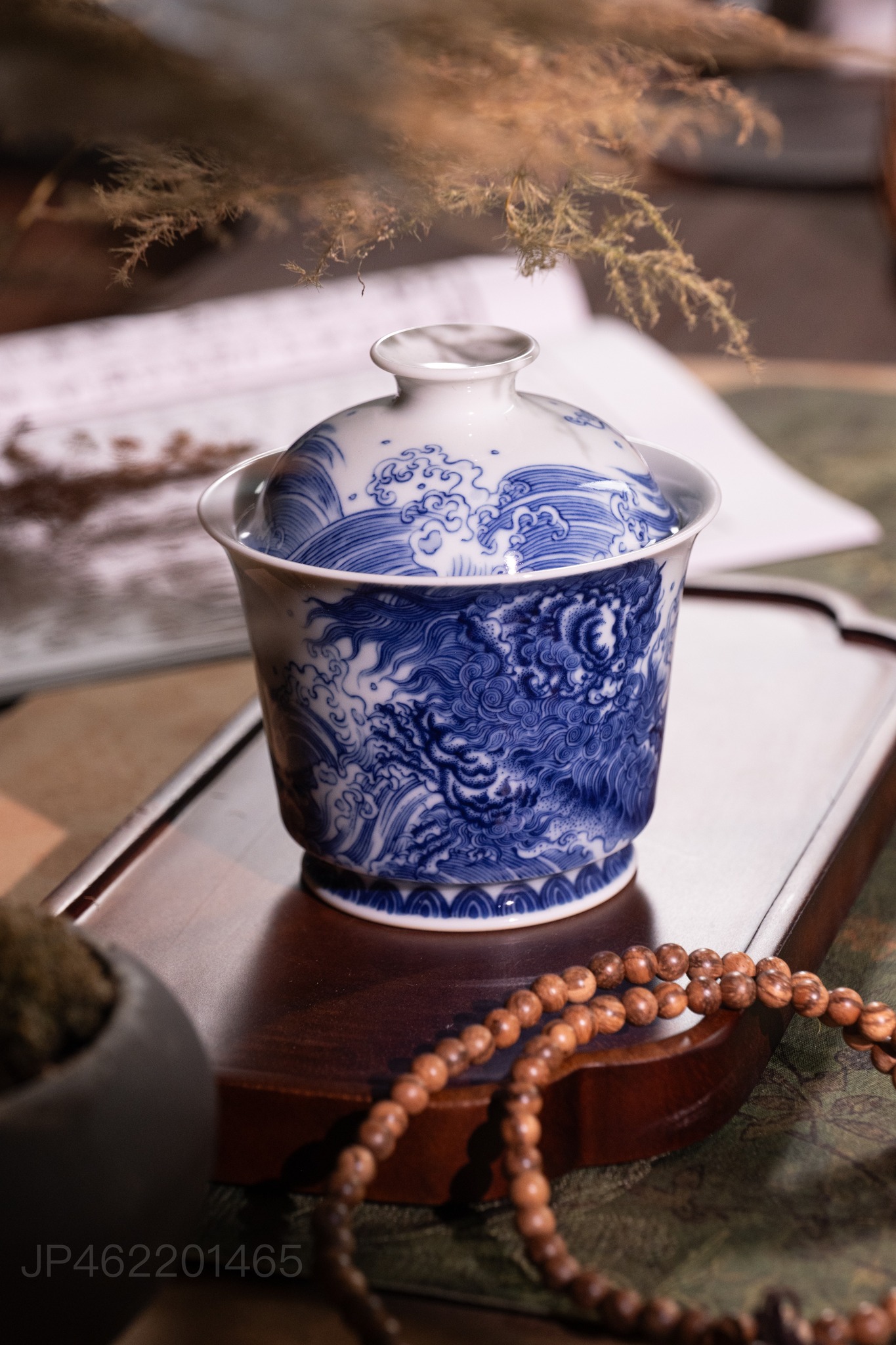 Gốm sứ Cảnh Đức thanh nhã Facebook ad: JP462201465 Gaiwan Thanh Hoa nung củi họa tiết…