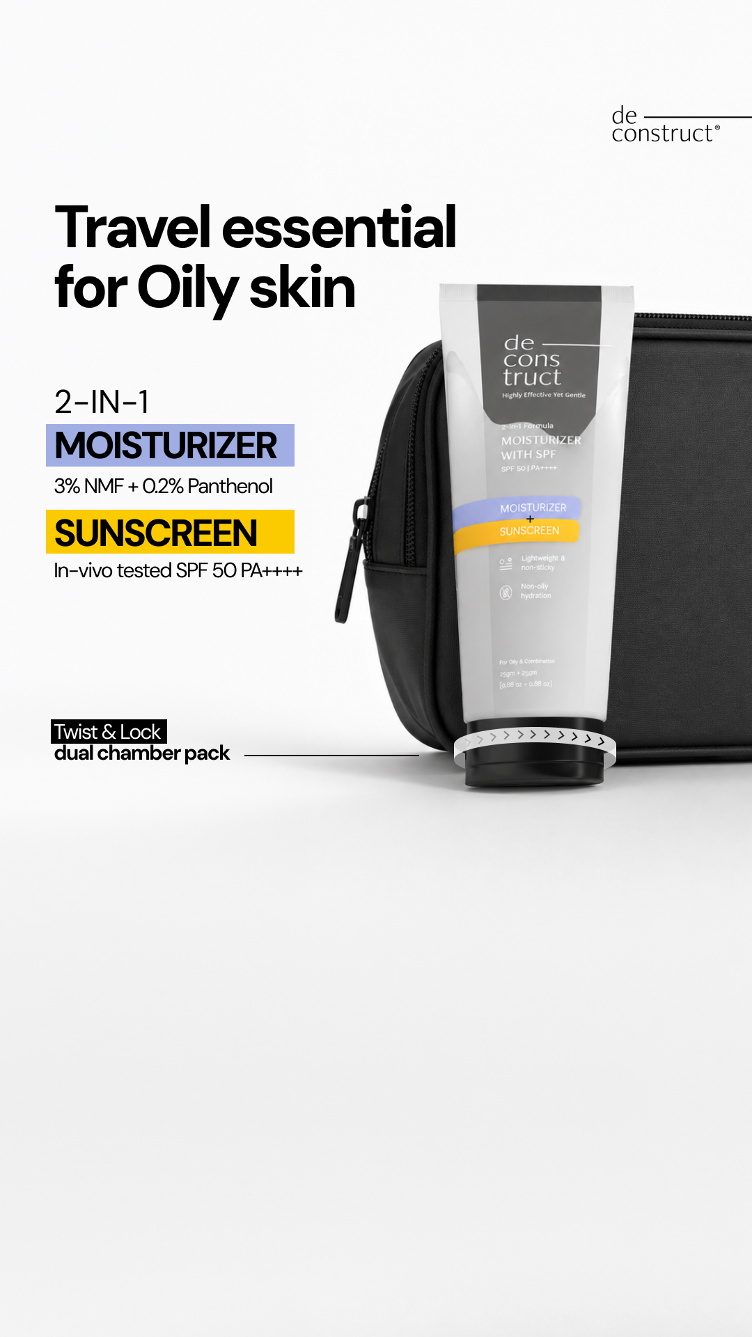 Deconstruct Skincare Facebook ad