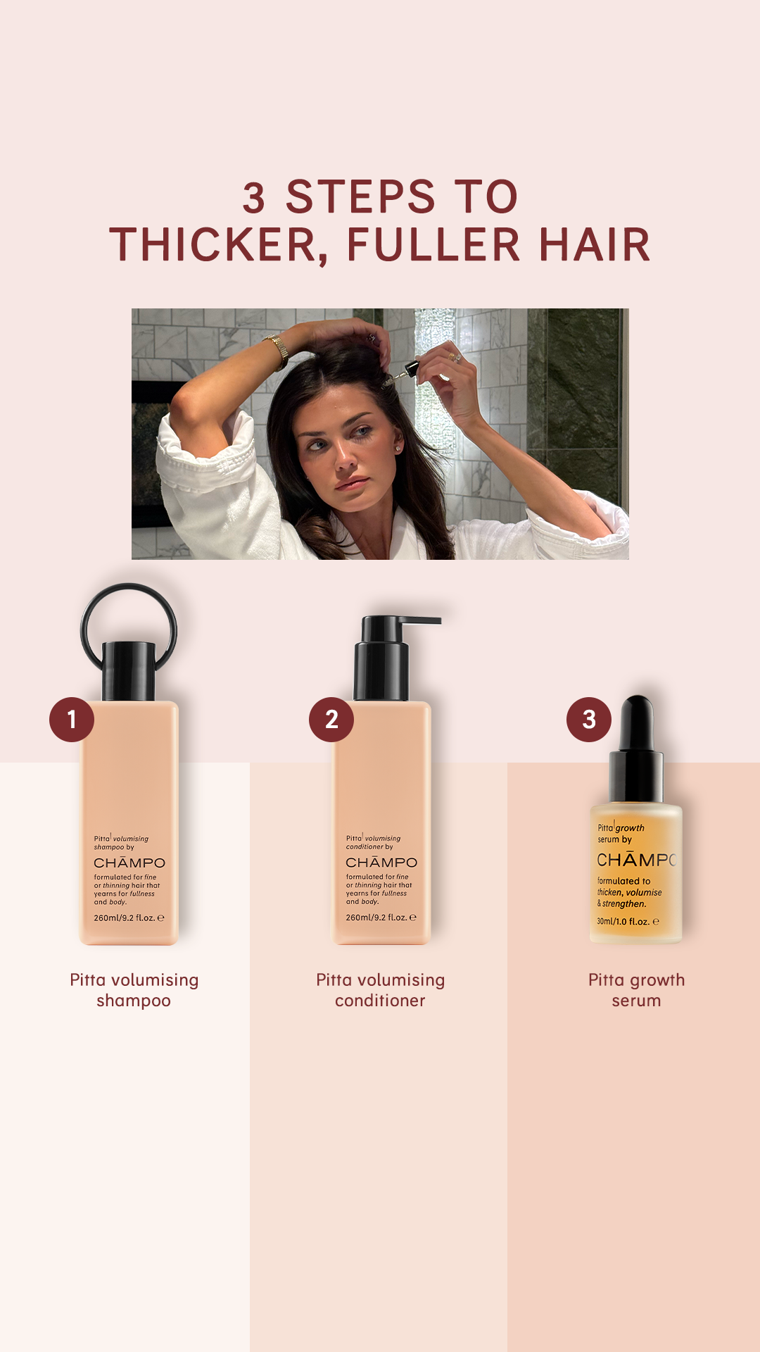 Chāmpo Haircare Facebook ad