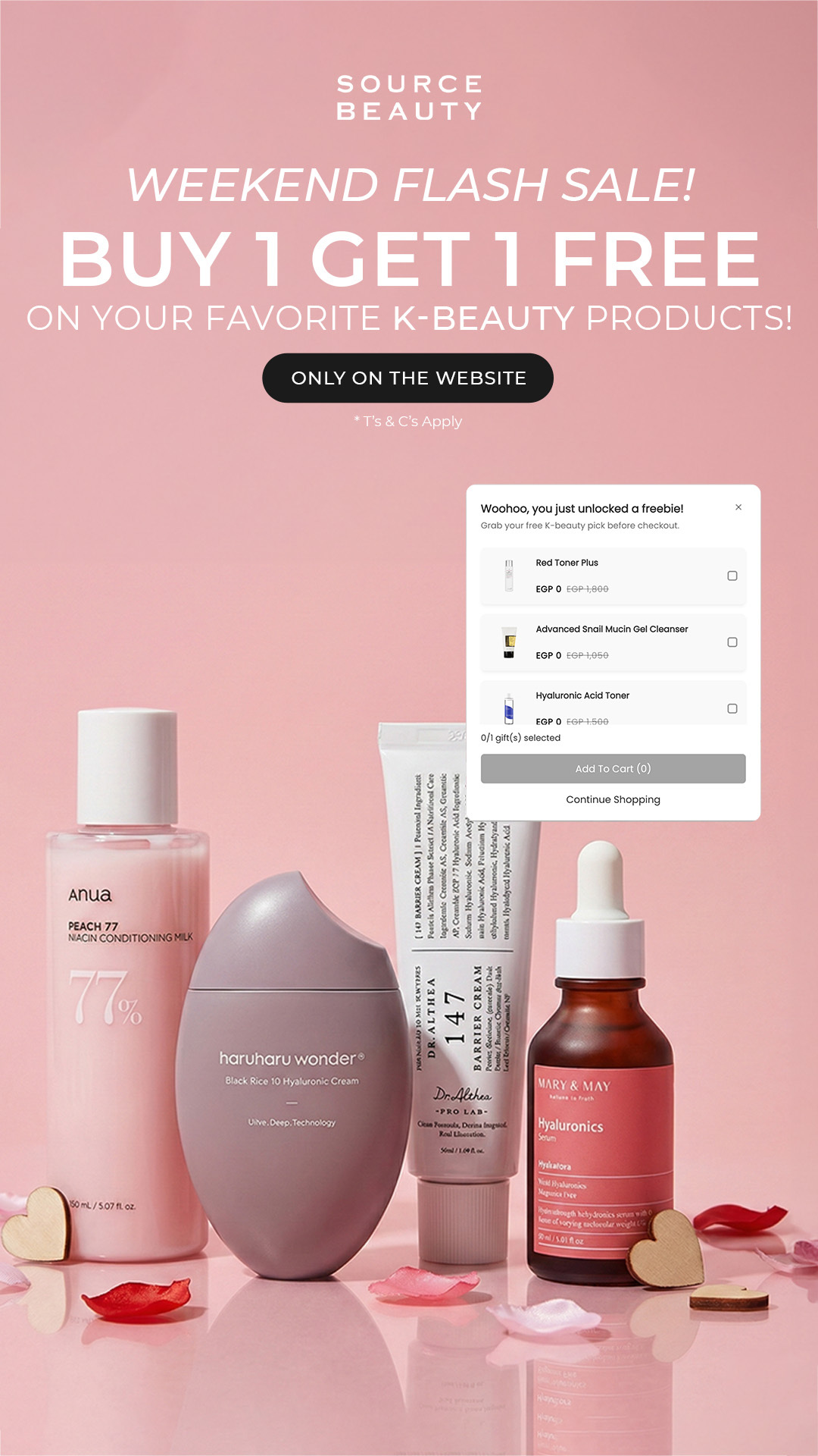 Source Beauty Facebook ad