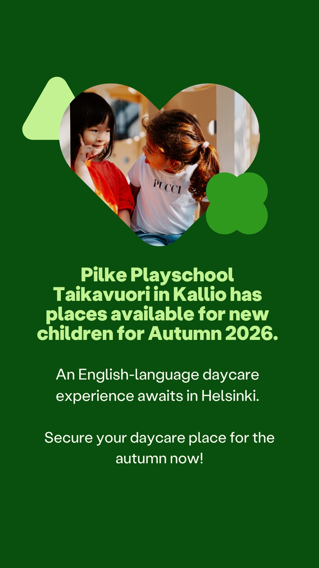 Pilke-päiväkodit Facebook ad