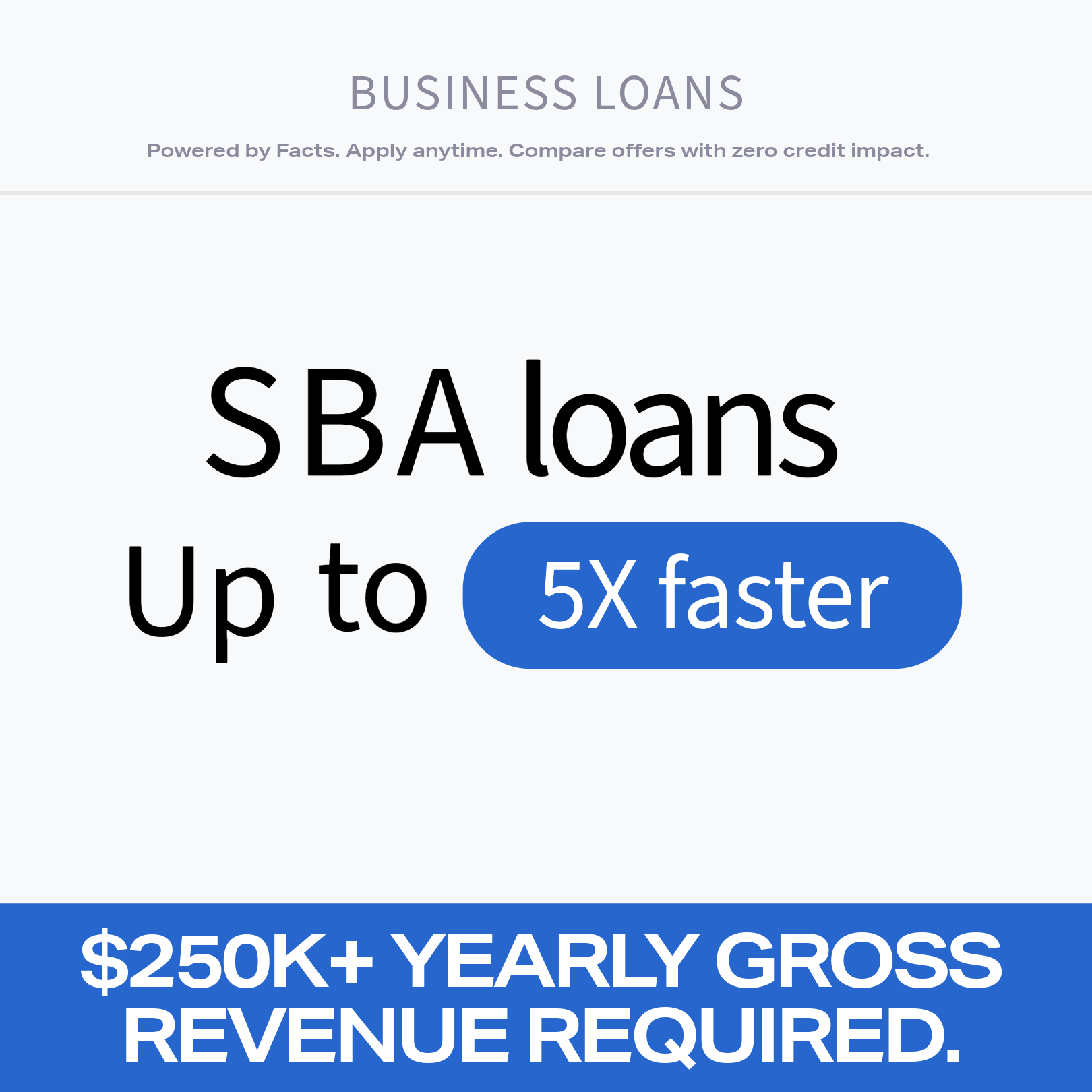 LendFax Facebook ad: Get funding in as fast as 24 hours!