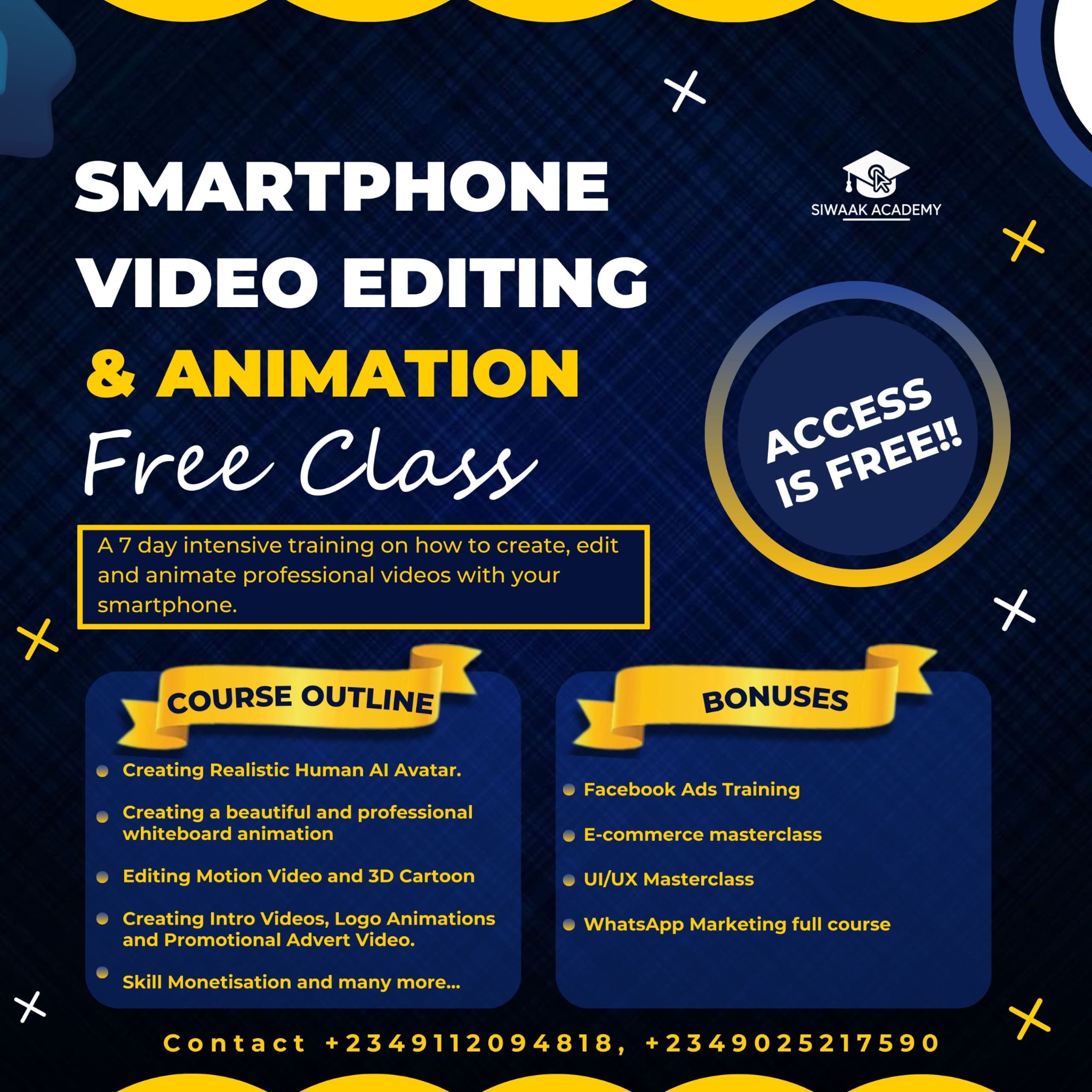 Siwaak Academy Facebook ad