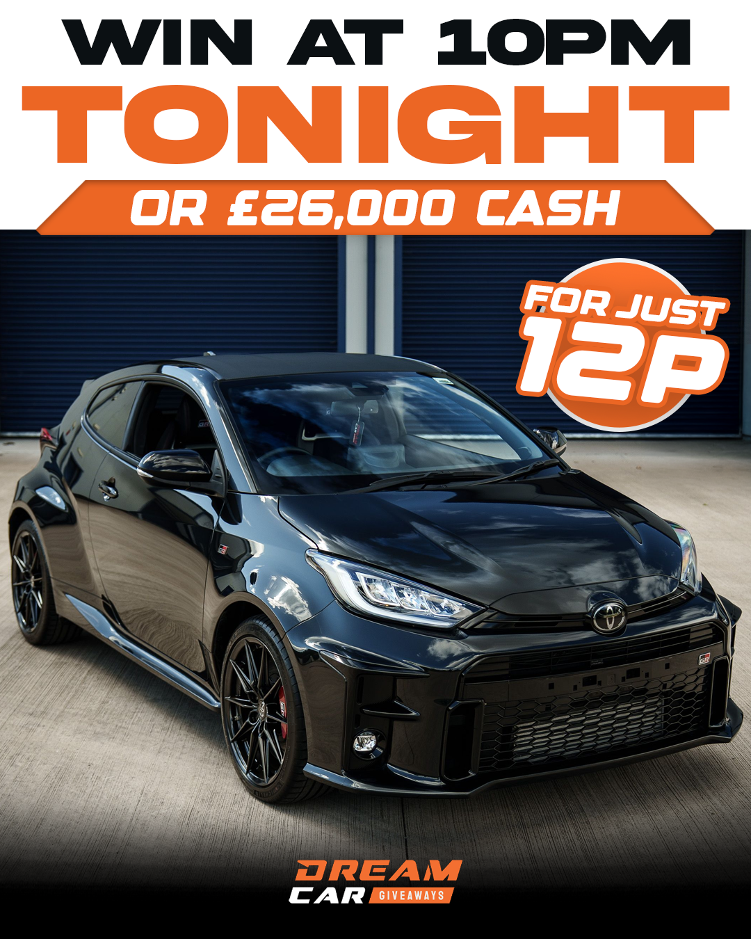 Dream Car Giveaways Facebook ad