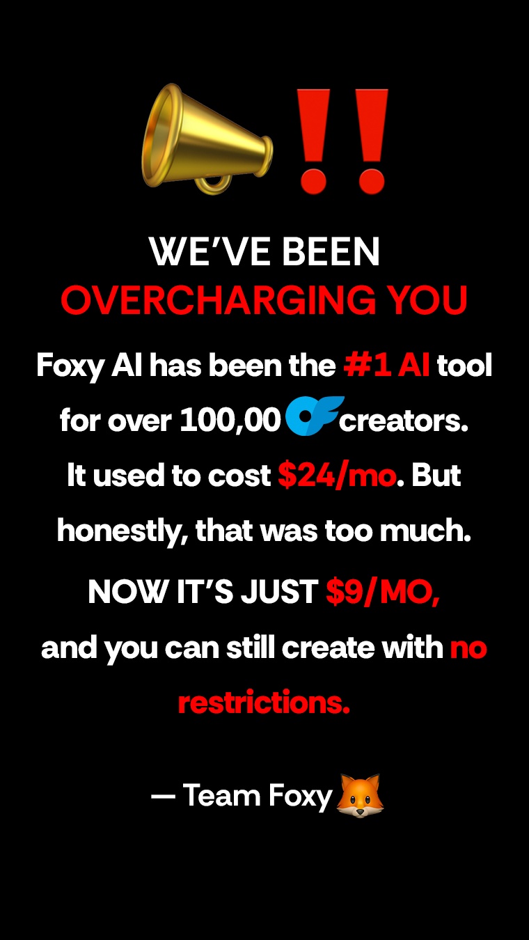 Foxy.ai Facebook ad