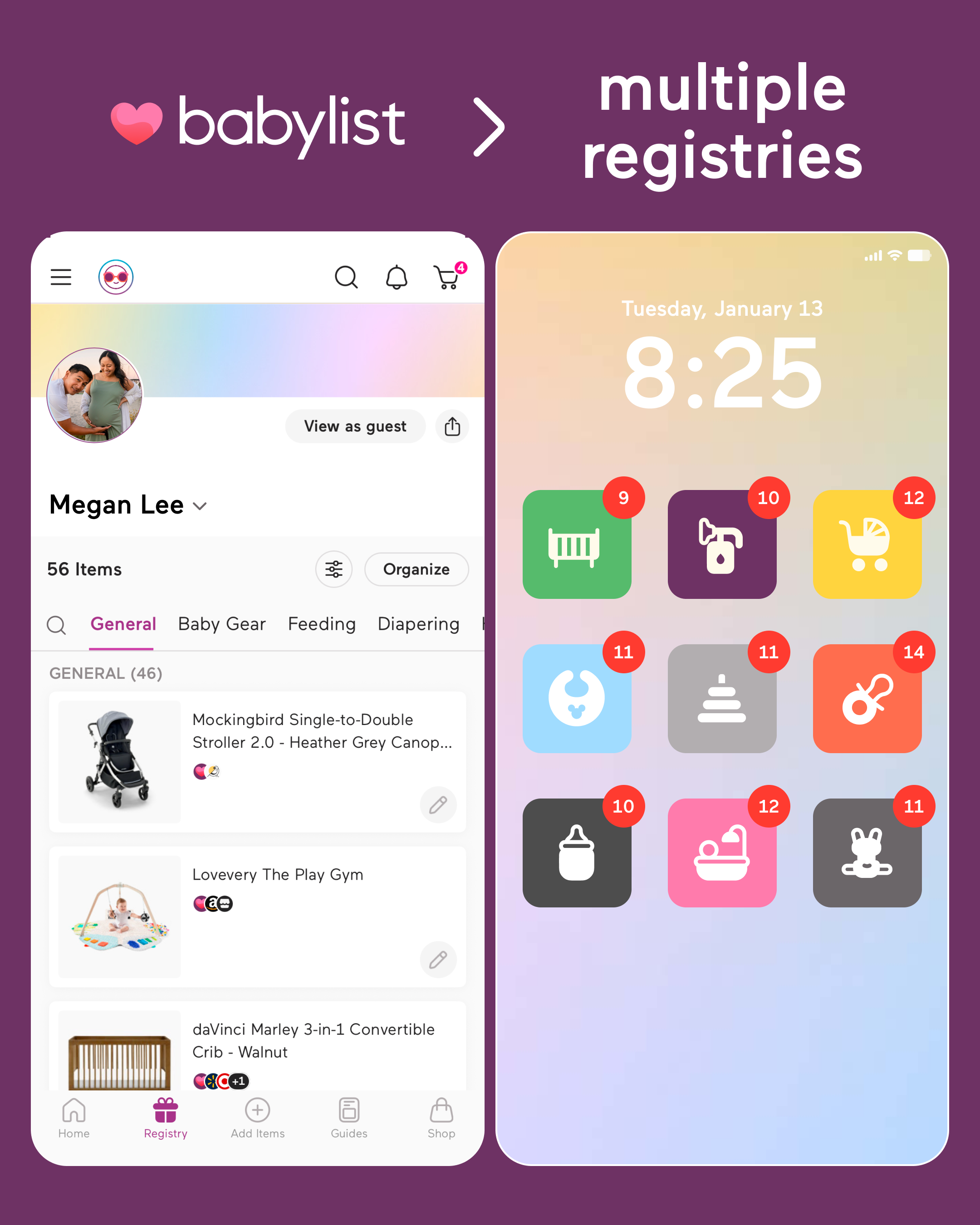 Babylist Facebook ad