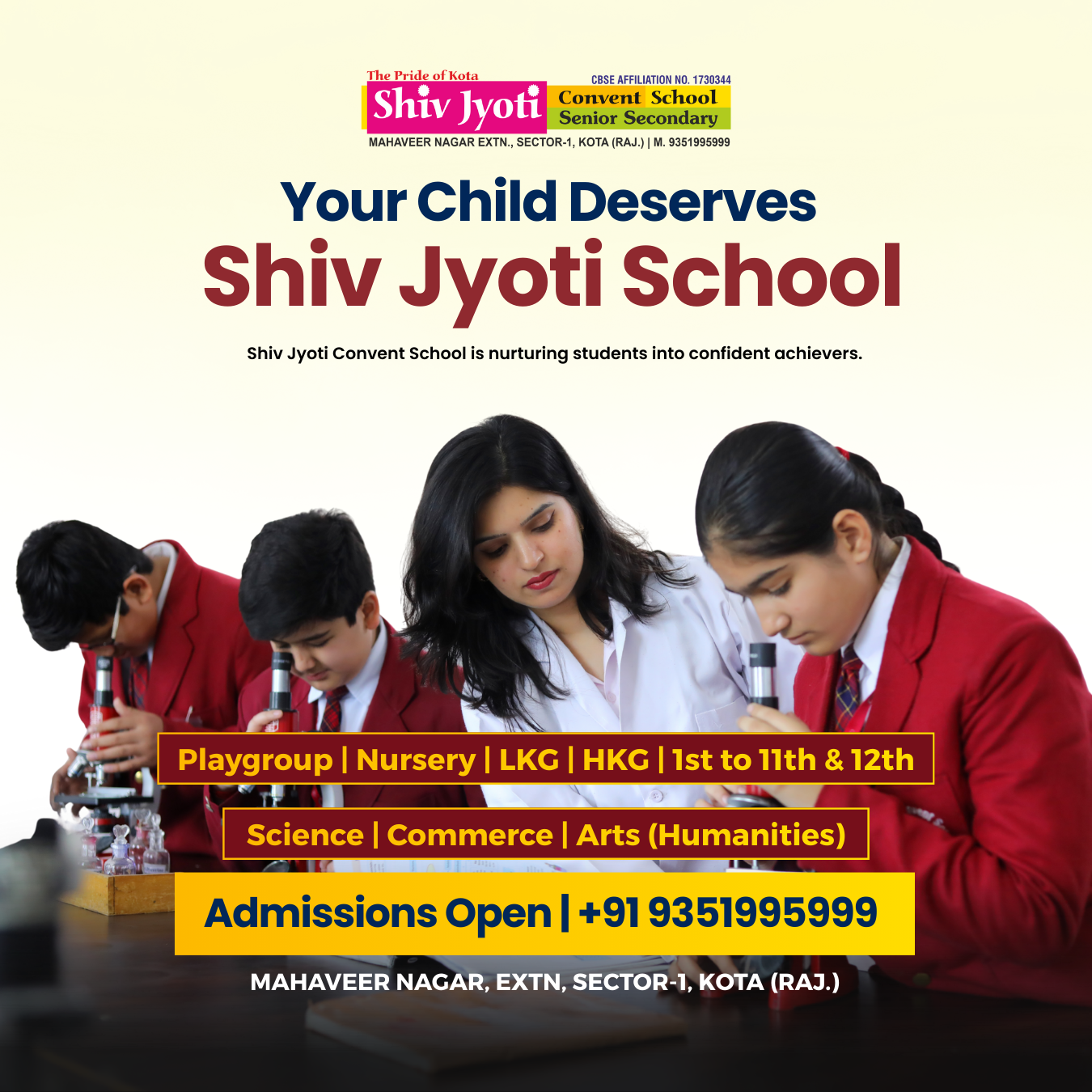 Shiv Jyoti Convent School Facebook ad