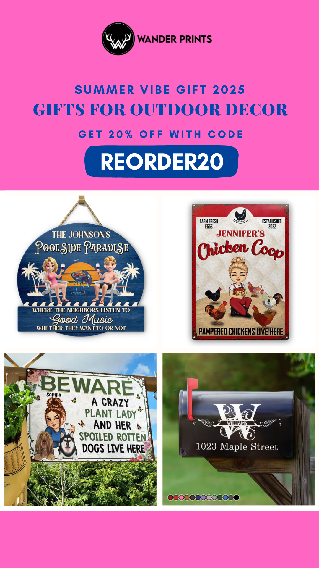 Wander Prints Unique Gift Facebook ad
