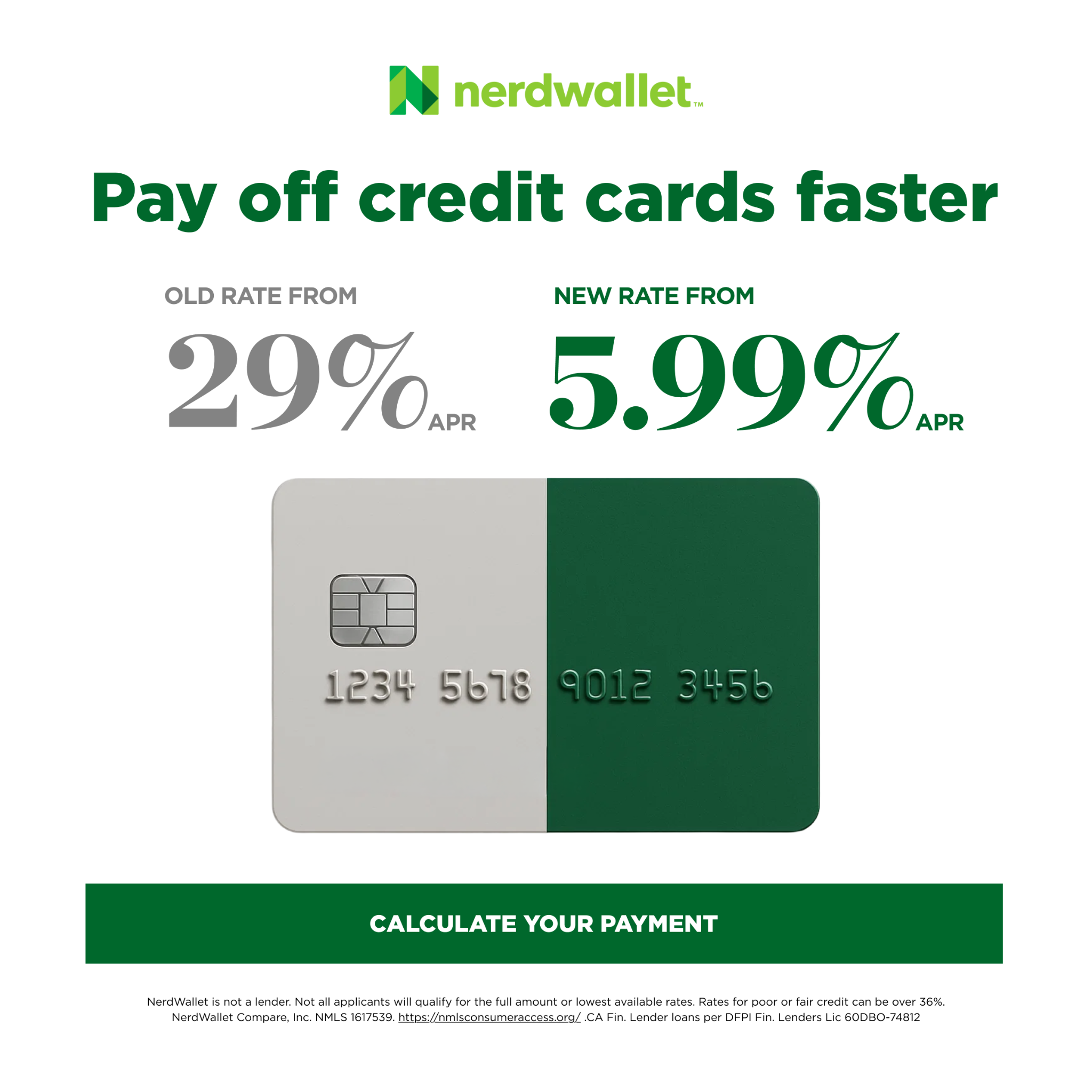 NerdWallet Facebook ad