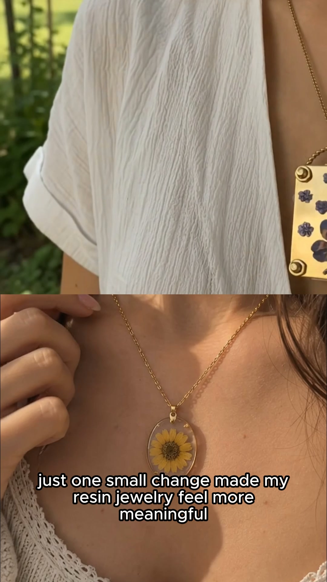 NishaVee Facebook ad: Pressed flowers you love for next resin piece