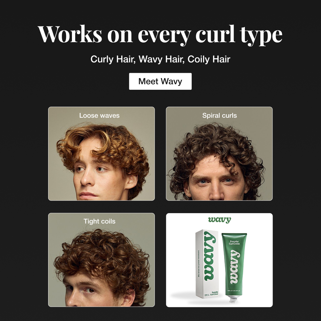 FeelWavy Facebook ad: The Curl Crème Men Swear By