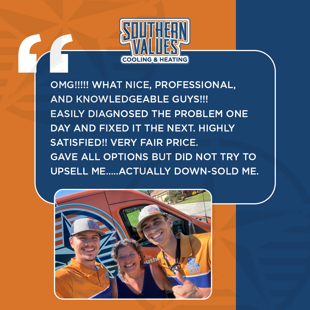 Southern Values Cooling and Heating Facebook ad