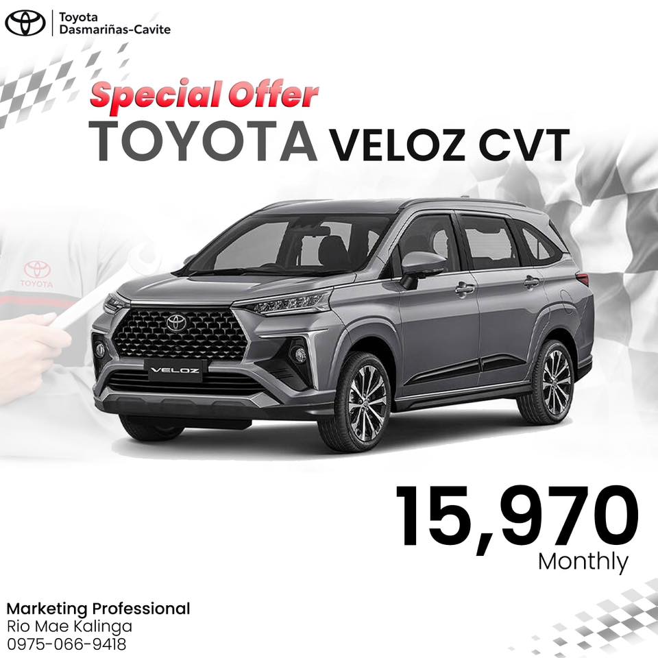 Rio Mae Kalinga - Toyota Dasmariñas Facebook ad: TOYOTA SPECIAL OFFER ALERT!