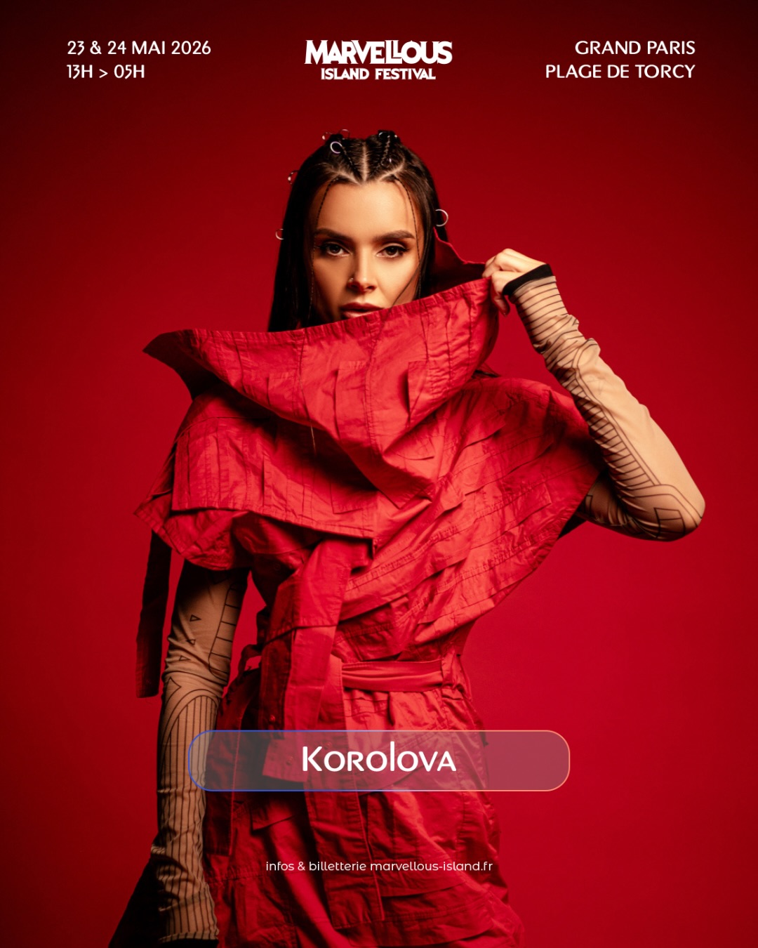 Marvellous Island Facebook ad: Korolova - @korolova.dj - la DJ et productrice…