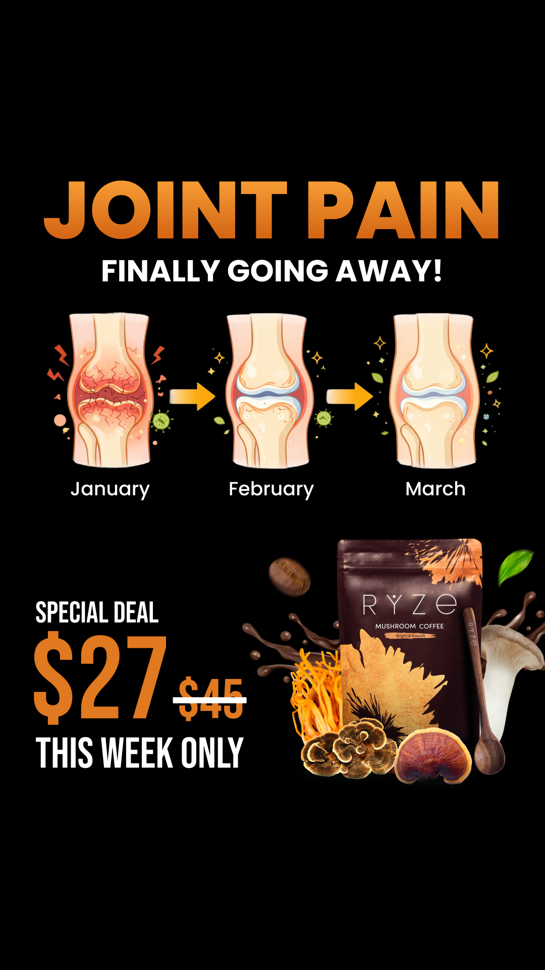 RYZE Superfoods Facebook ad