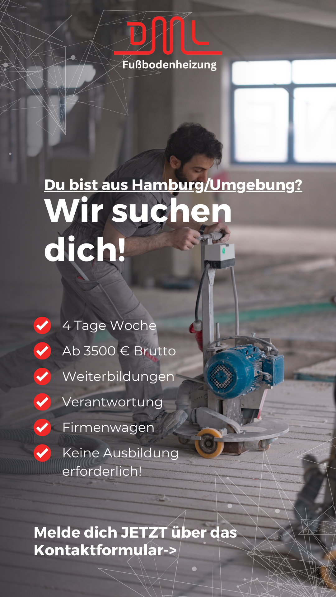 DML Fußbodenheizung - Nachträglich fräsen Facebook ad