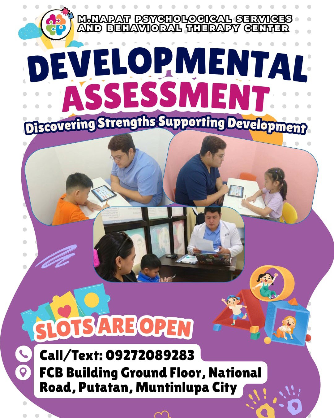M.Napat Behavioral Therapy Center Facebook ad: You know your child best.