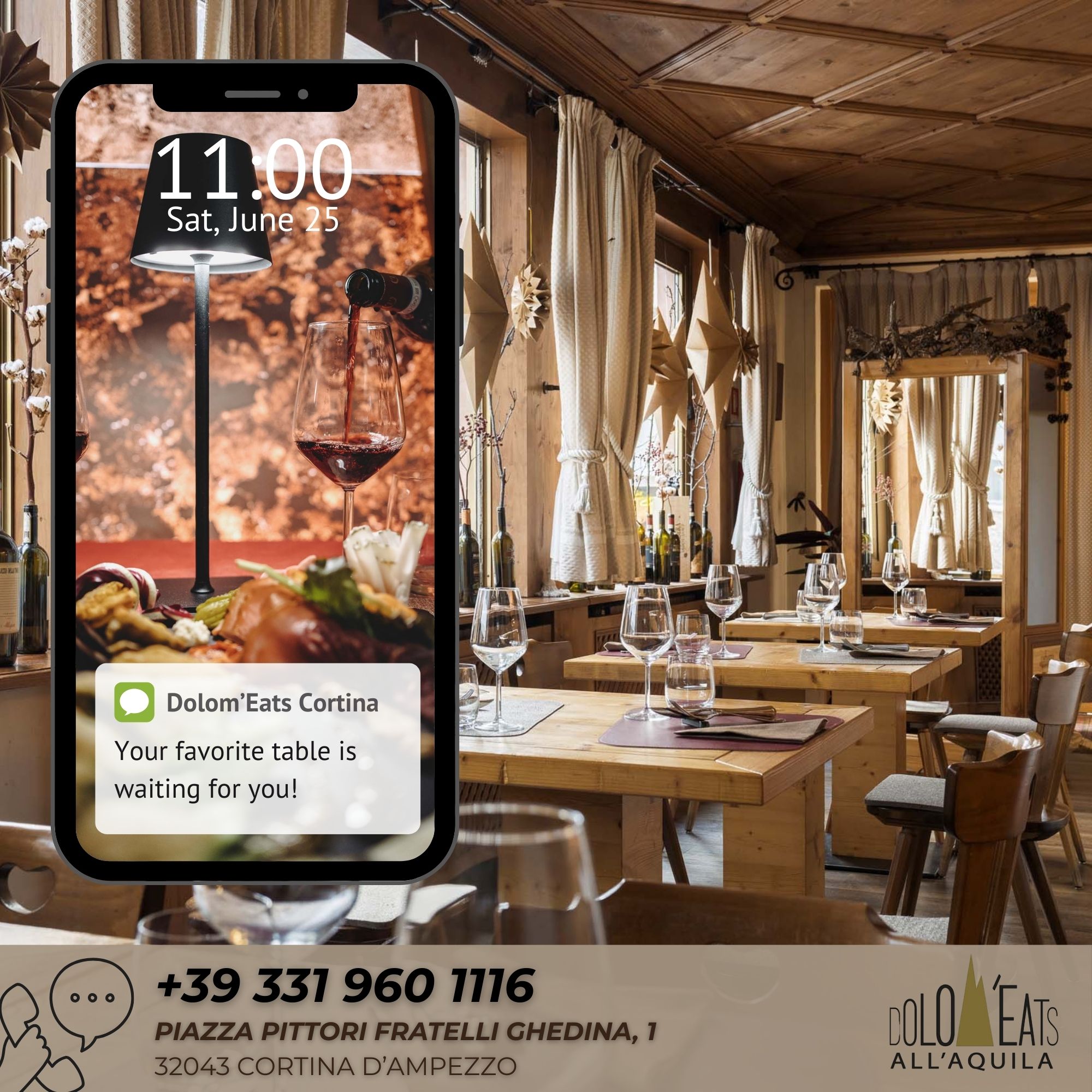 Dolom'eats all'Aquila ad creative