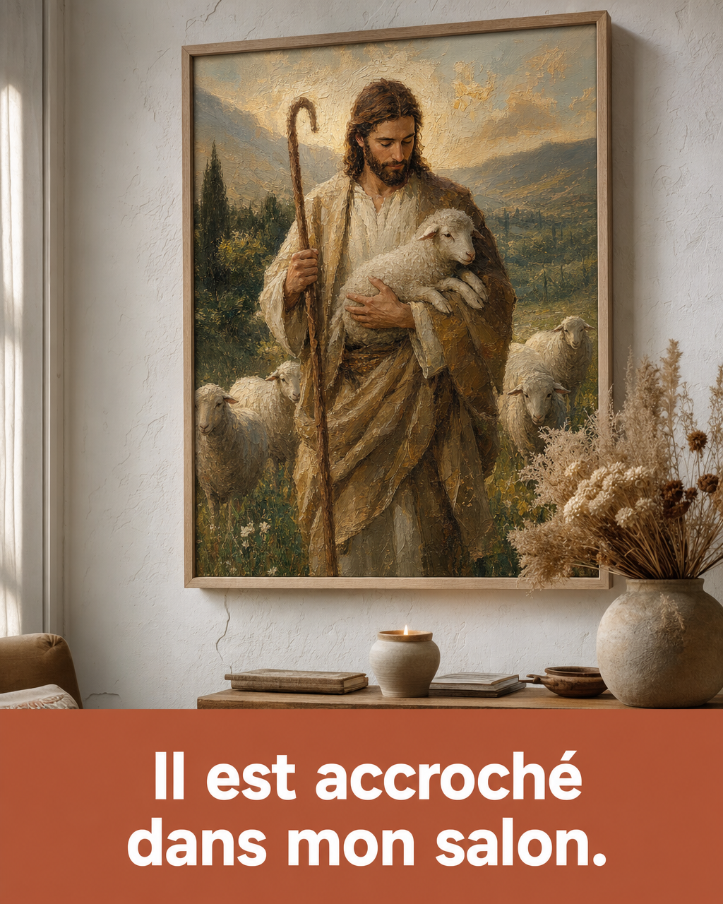 Davincified France Facebook ad: Votre Foi. Votre Coup De Pinceau. Votre Mur.
