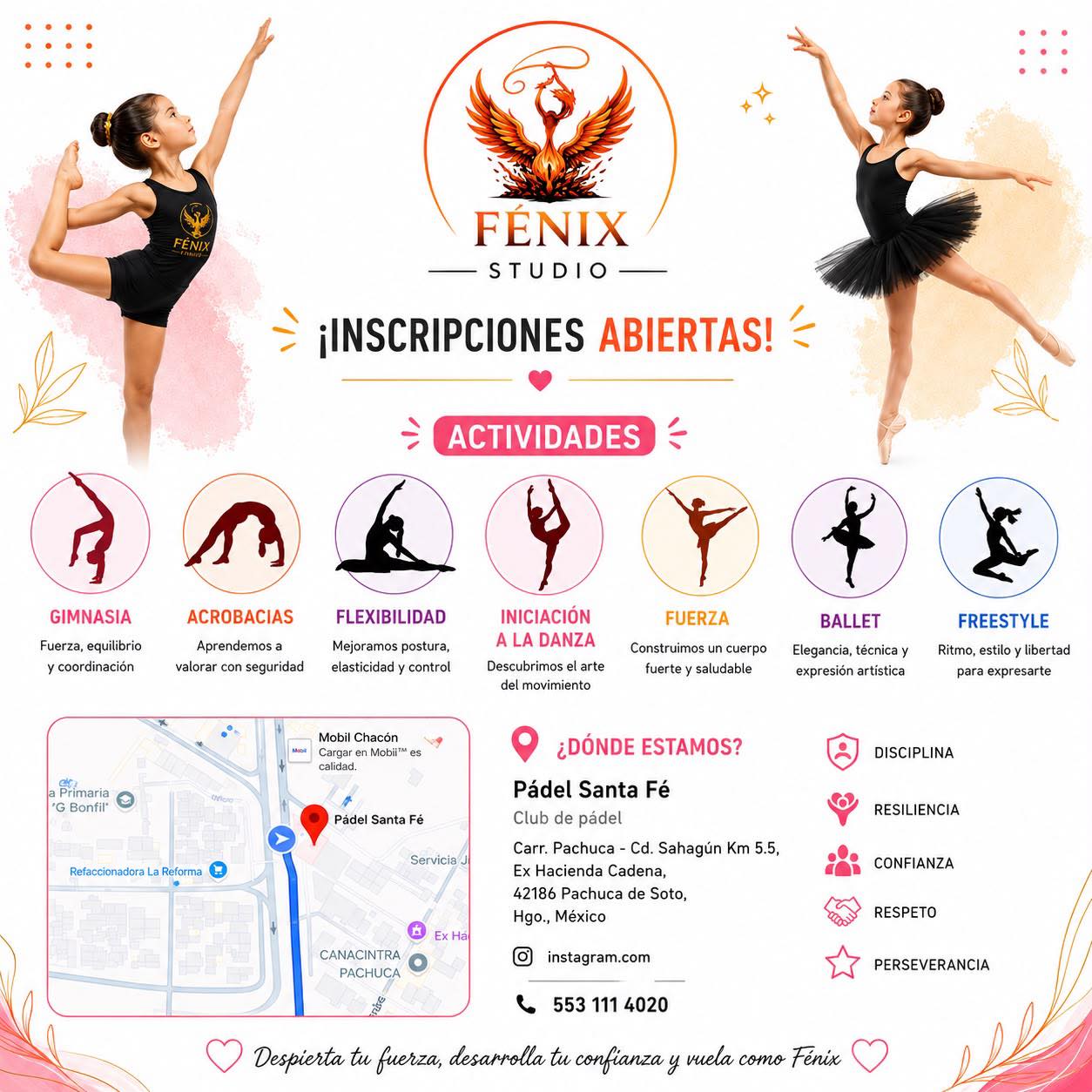 Gimnasia Ritmica Hidlalgo Facebook ad: escuela de gimnasia rítmica y ballet