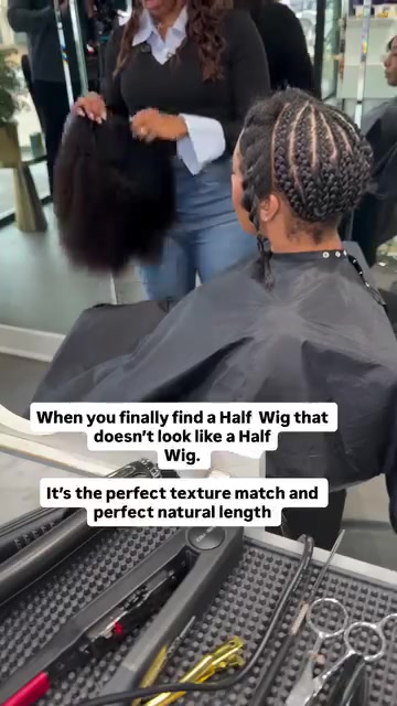 Go Sleek Hair Company Facebook ad: Wait. That's a Half Wig?
