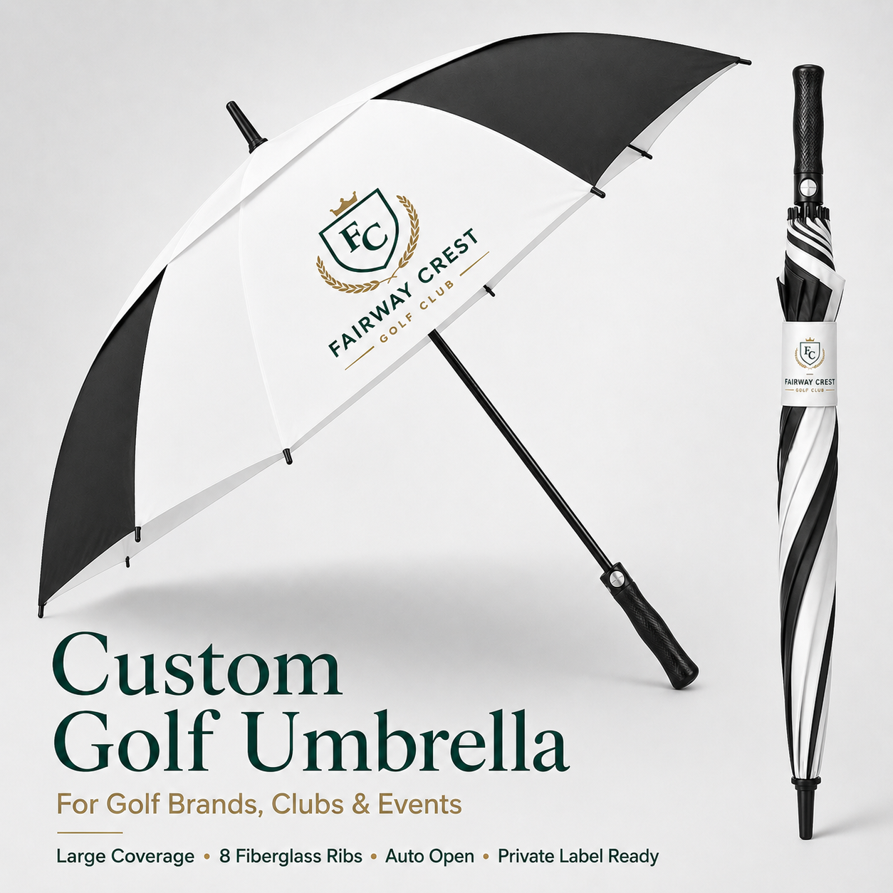 Blueprint custom umbrella factory Facebook ad