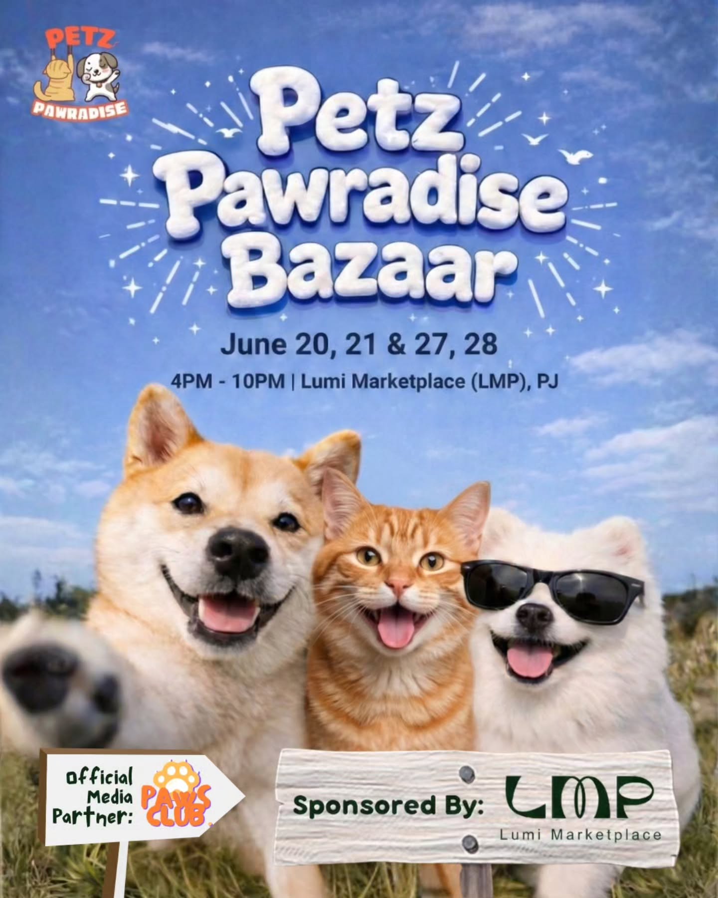 Pawradise Pet Bazaar Facebook ad: This June, we’re bringing a little pet paradise…