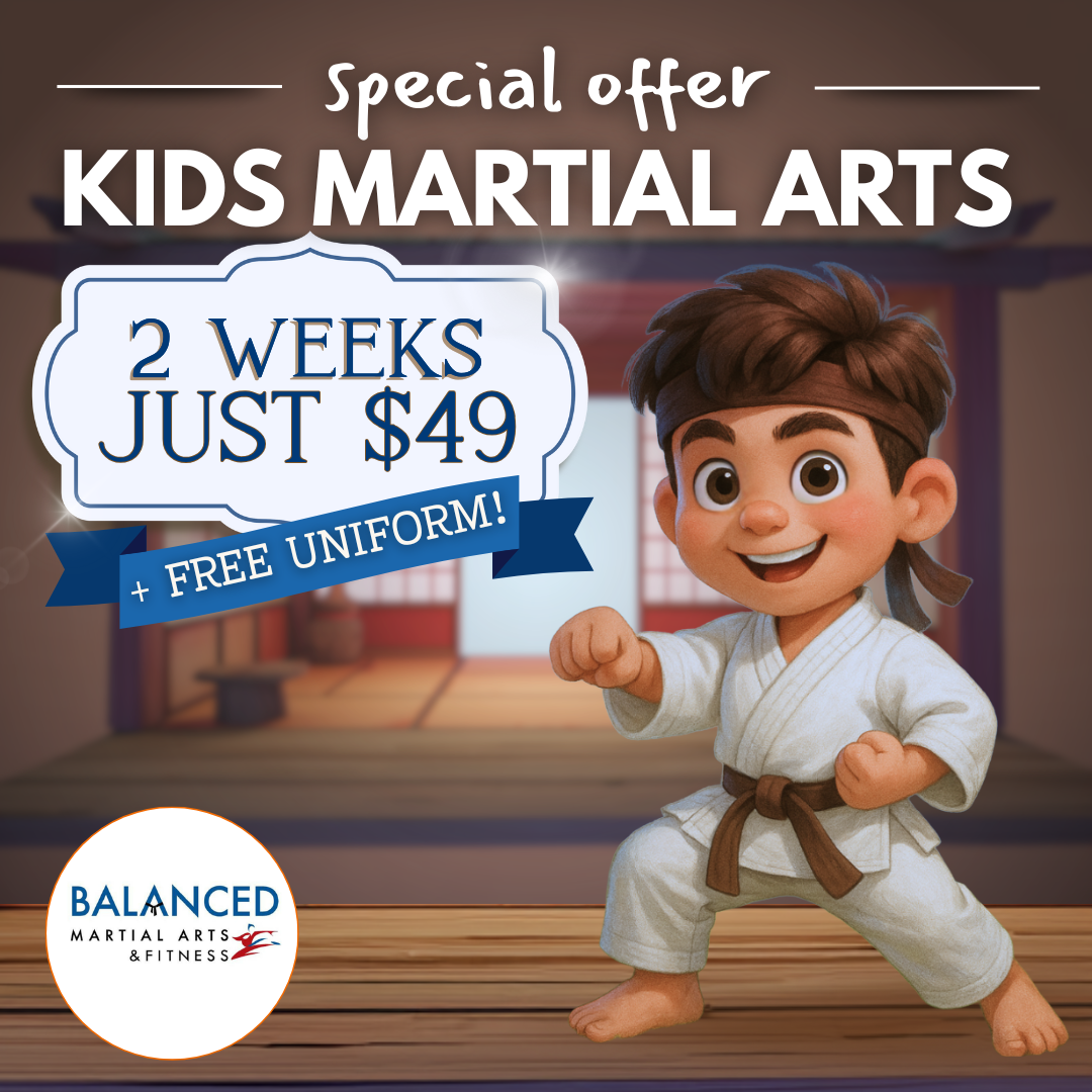 Balanced Martial Arts Facebook ad from Apr 1, 2026