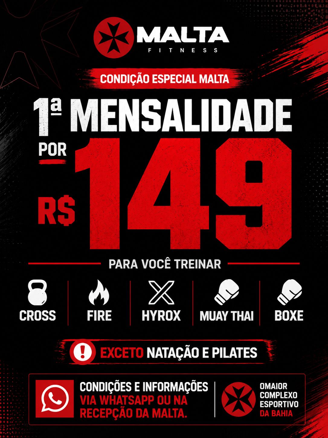 Malta Fitness Facebook ad: Converse conosco