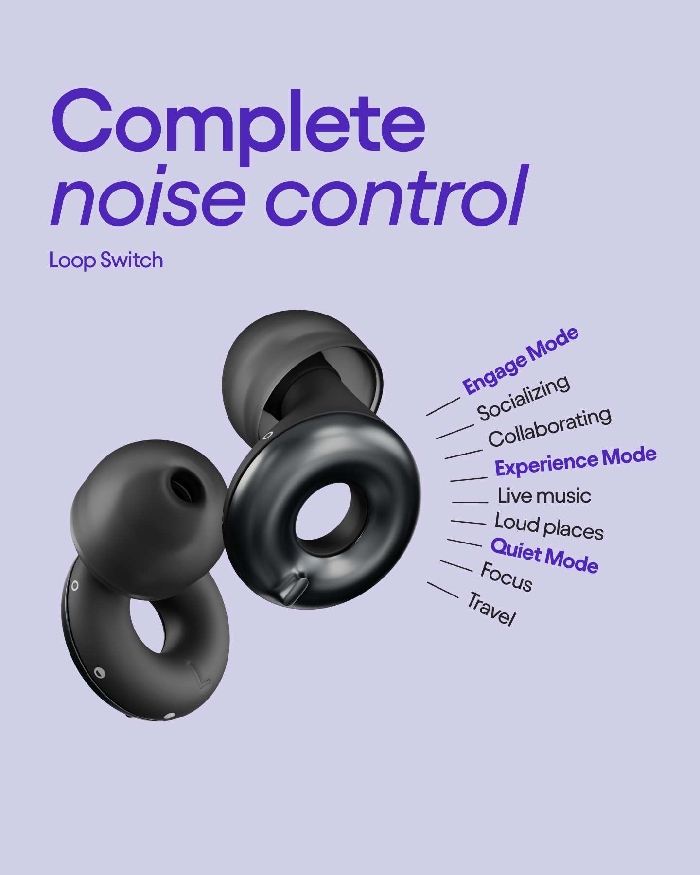 Loop Facebook ad: Our most versatile earplug
