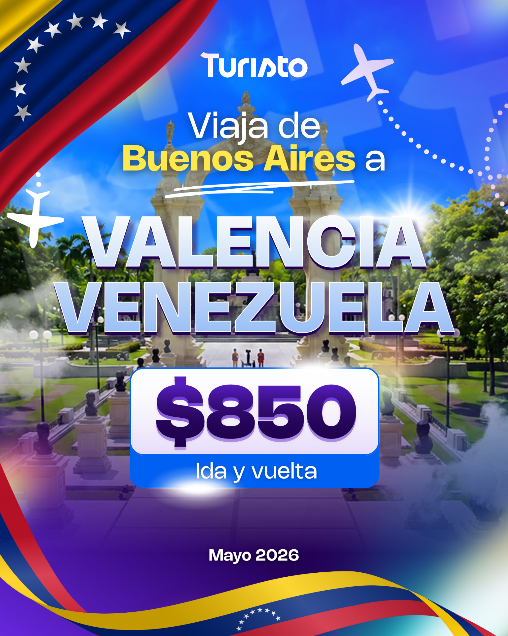 Turisto Travel AR Facebook ad: Valencia está más cerca de lo que imaginas