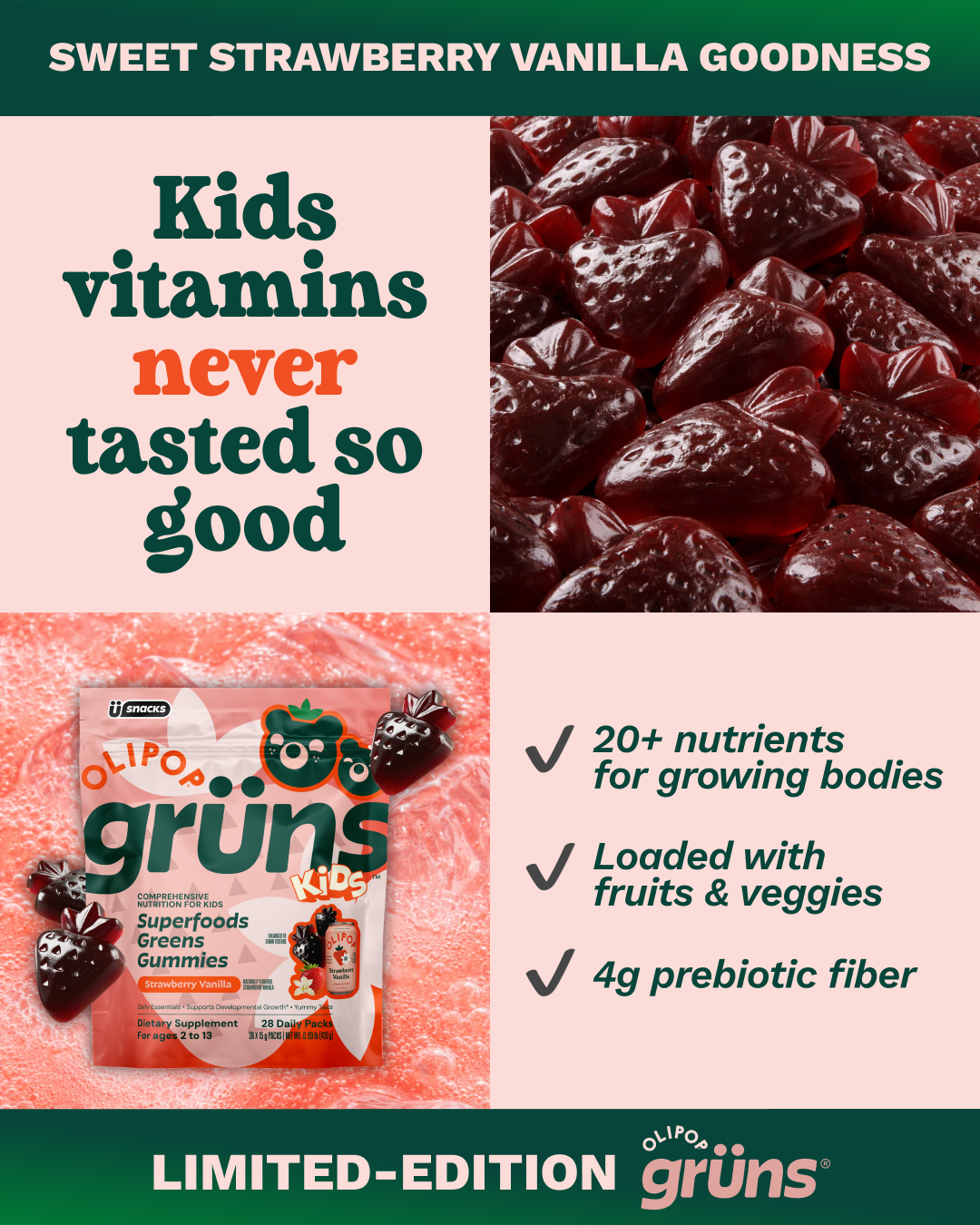 Grüns Kids Facebook ad