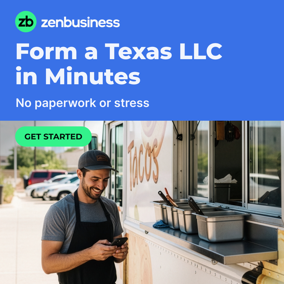 ZenBusiness Facebook ad