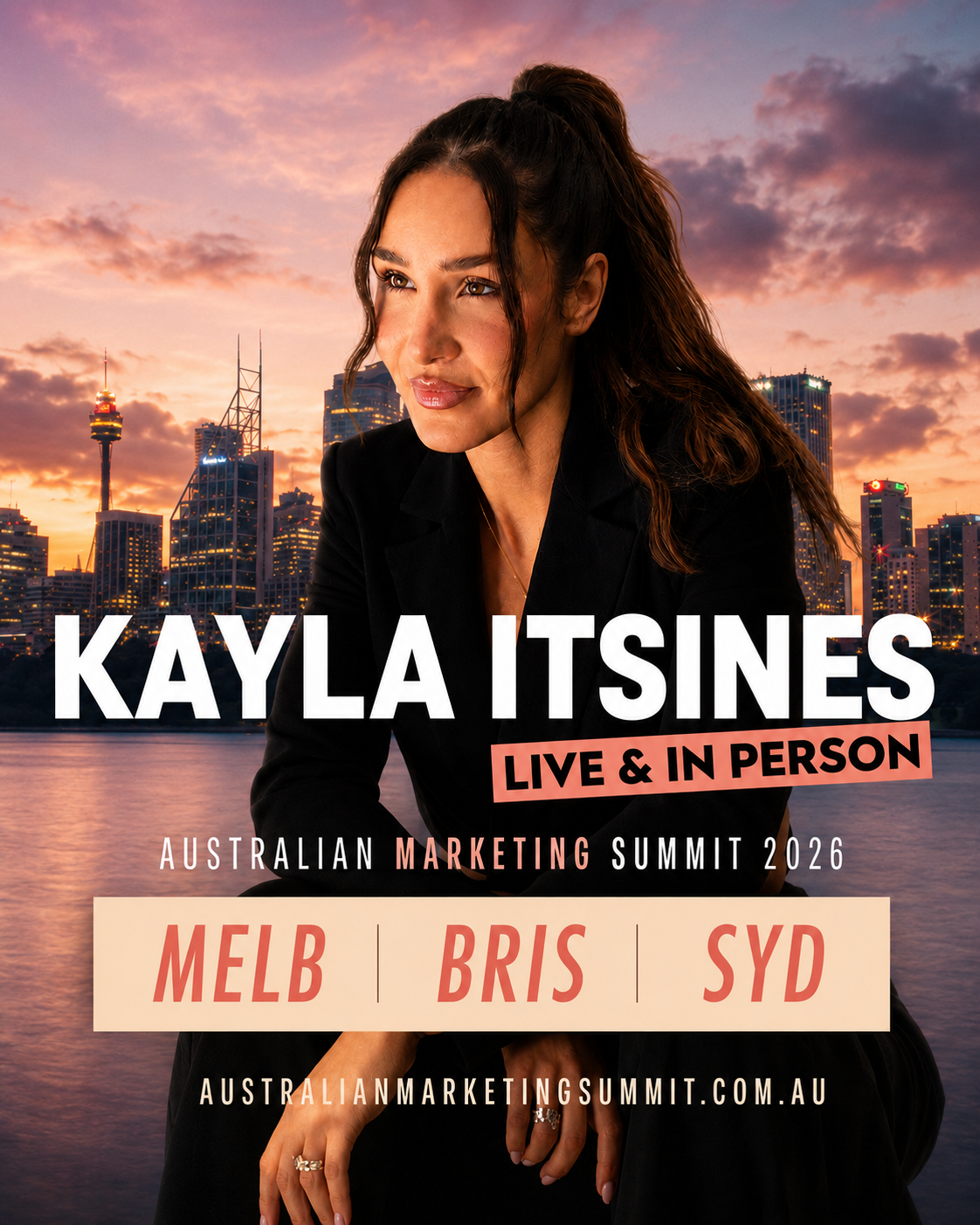 Ethan Donati Facebook ad: FREE Tickets To See Kayla at Australian Marketing Summit