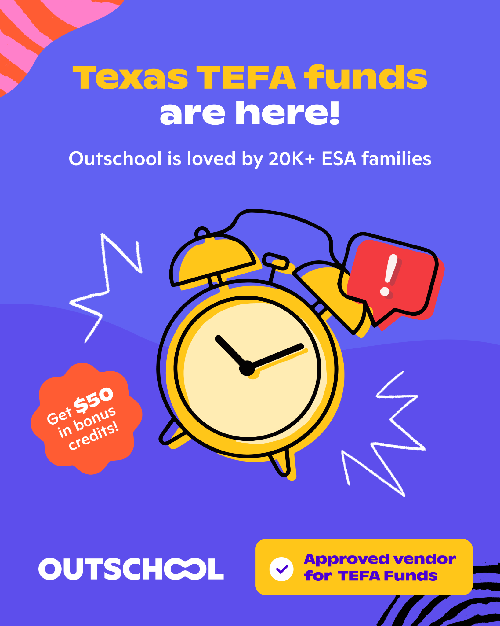 Outschool Facebook ad